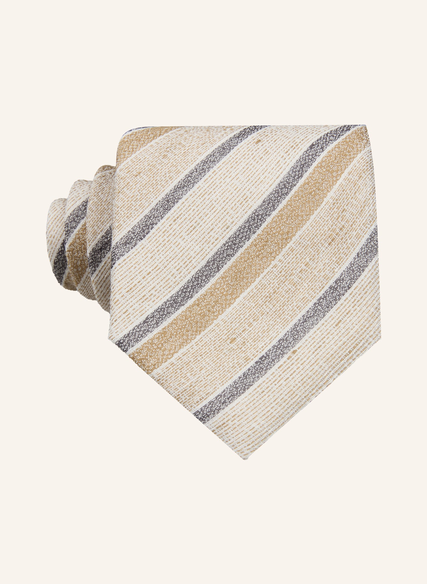 DRESSLER necktie: LIGHT BROWN / CAMEL / GRAY