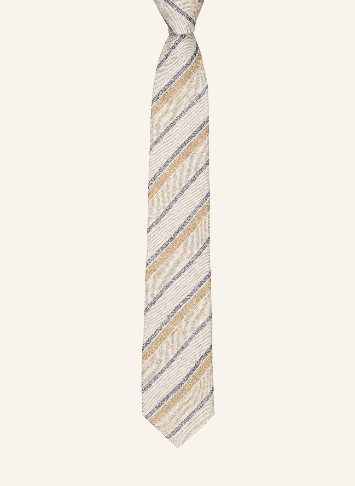 DRESSLER necktie: LIGHT BROWN / CAMEL / GRAY