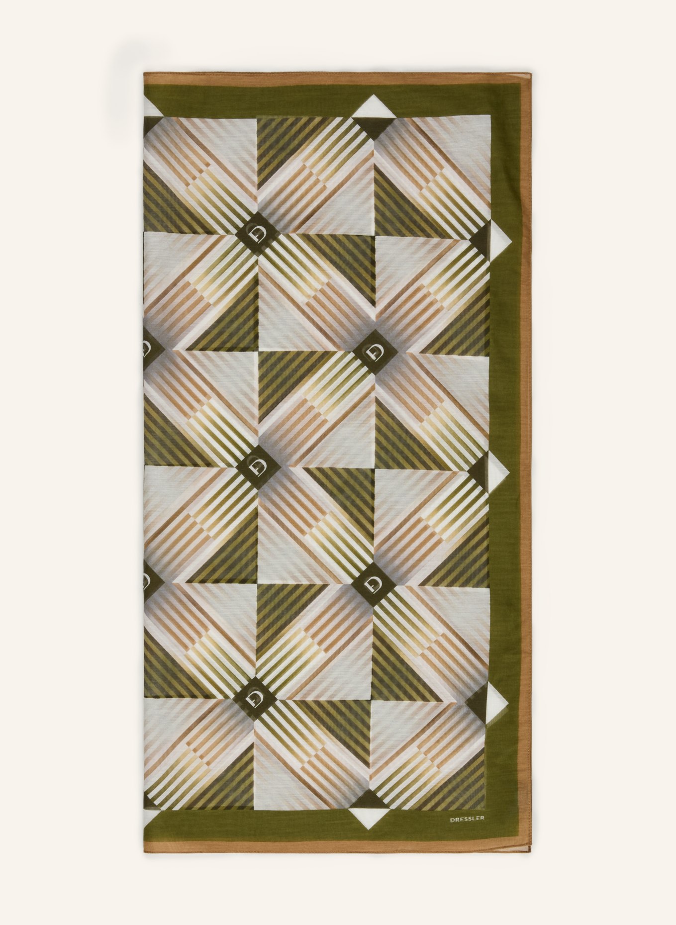 DRESSLER cloth: GREEN / BEIGE / CREAM