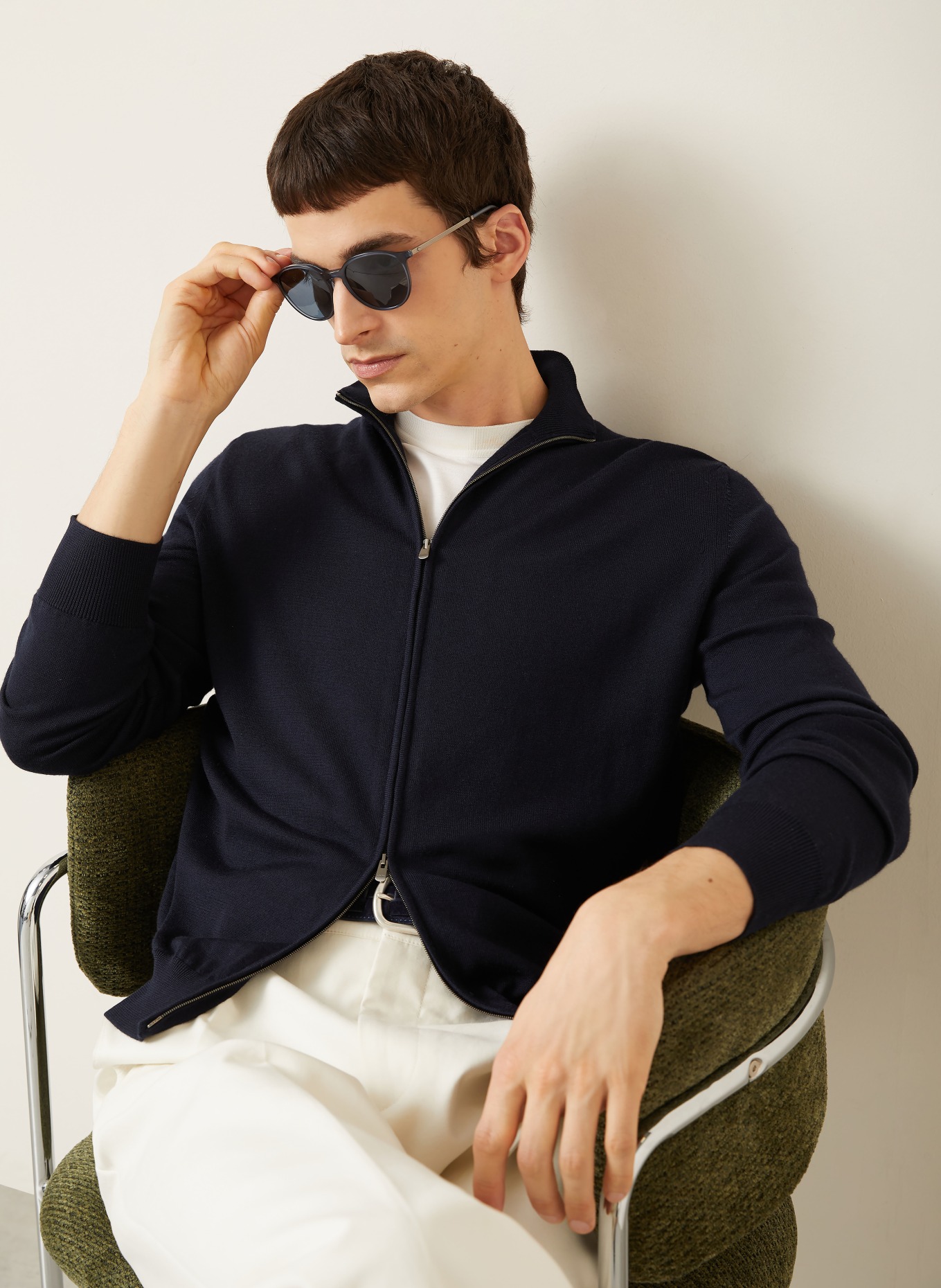 AGNONA Strickjacke: DUNKELBLAU