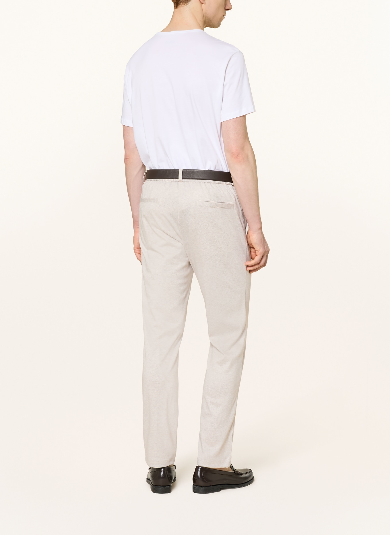 STRELLSON TIUS slim fit suit pants made of jersey: 279 Light Beige 279