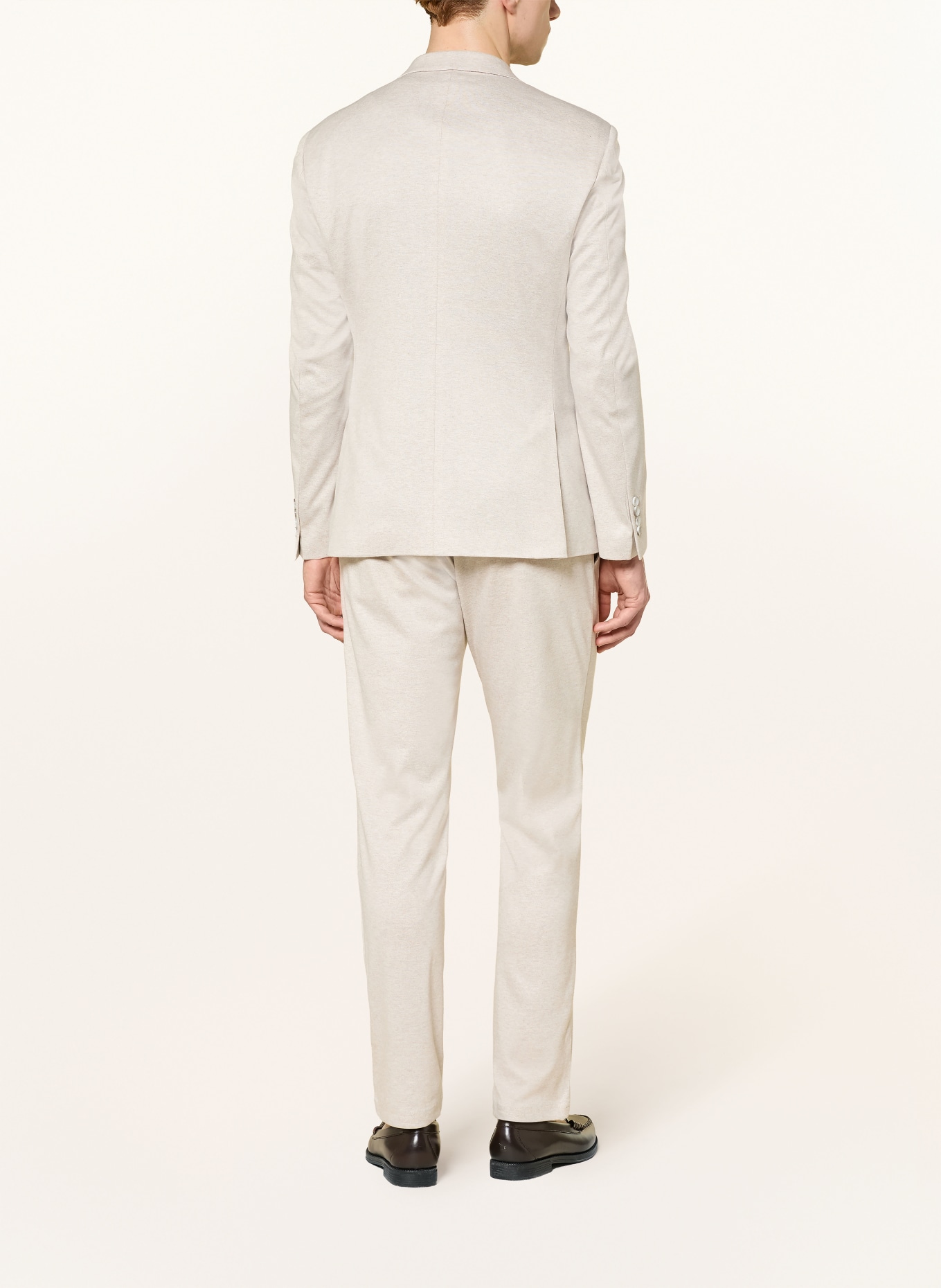 STRELLSON ARNDT slim fit suit jacket made from jersey: 279 Light Beige 279