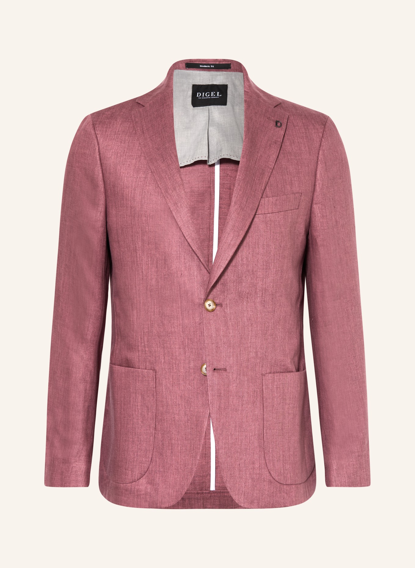 DIGEL Leinensakko EDWARD Modern Fit: ROT