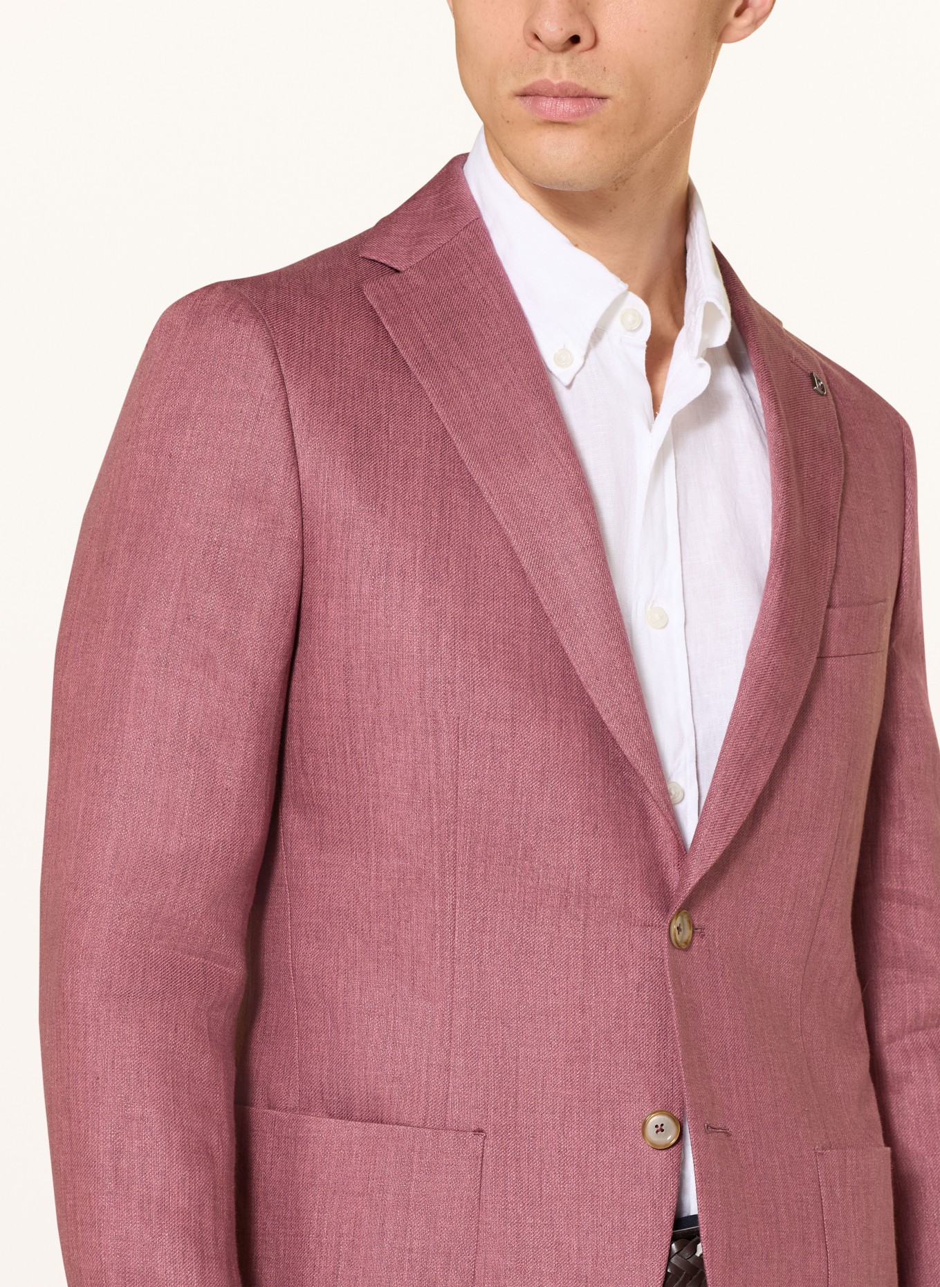 DIGEL Leinensakko EDWARD Modern Fit: ROT