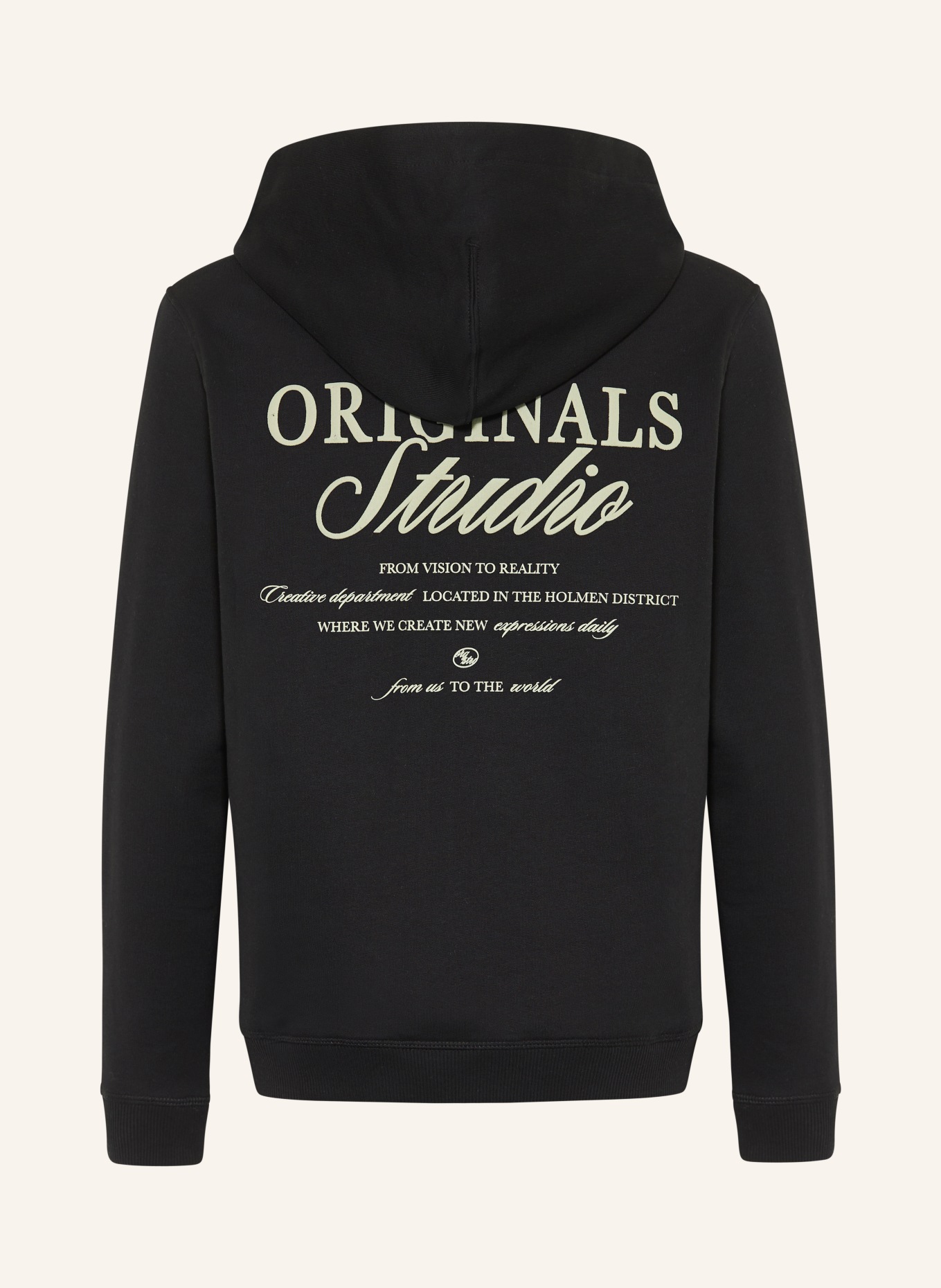 JACK&JONES Hoodie JORNORREBRO: SCHWARZ