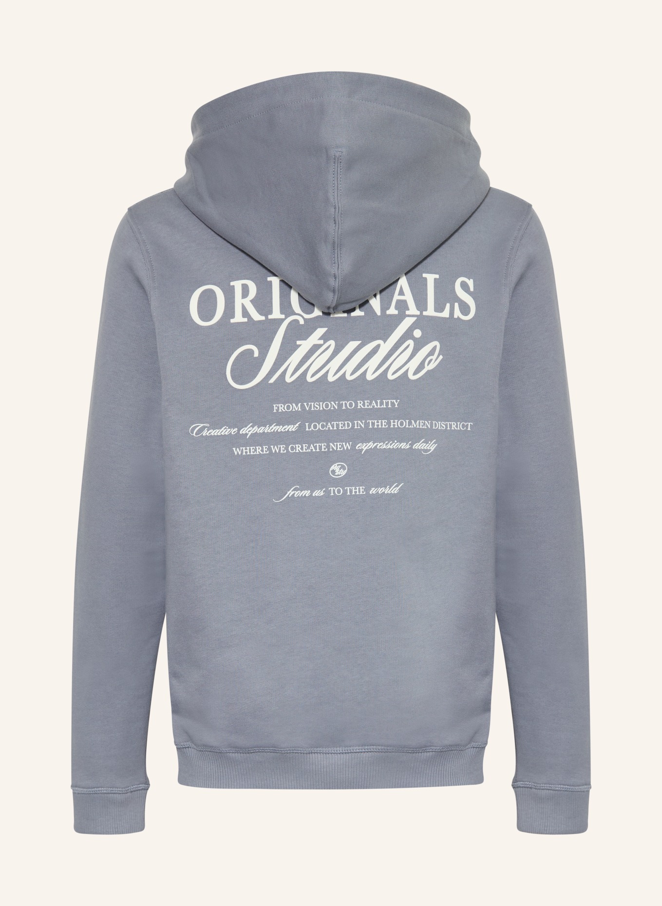 JACK&JONES Hoodie JORNORREBRO: HELLGRAU