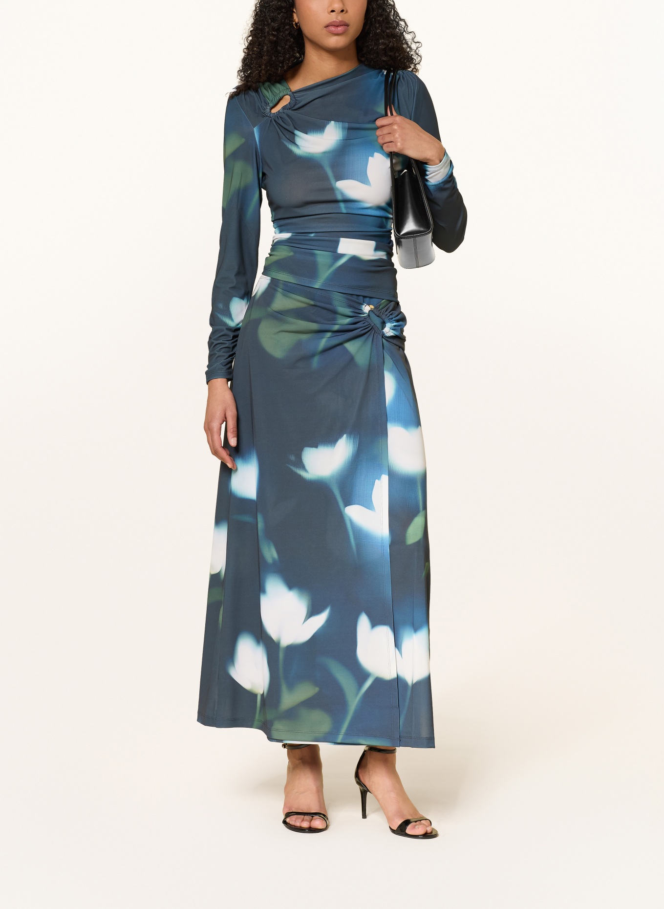 TED BAKER Skirt RHEA: TEAL / LIGHT GREEN / WHITE