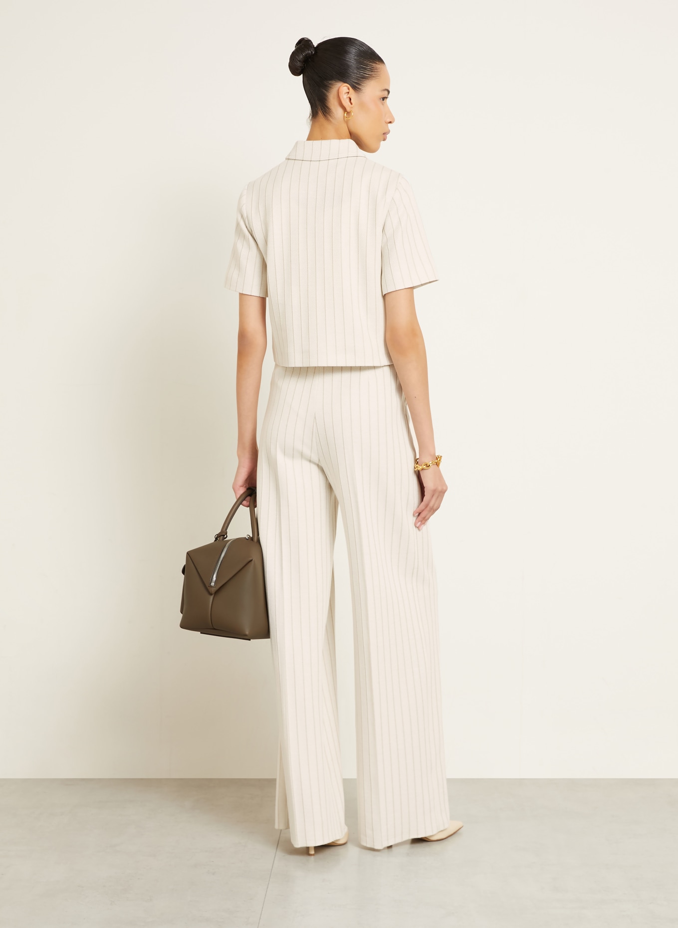 Max Mara Kastenjacke ANGIO: WEISS / TAUPE