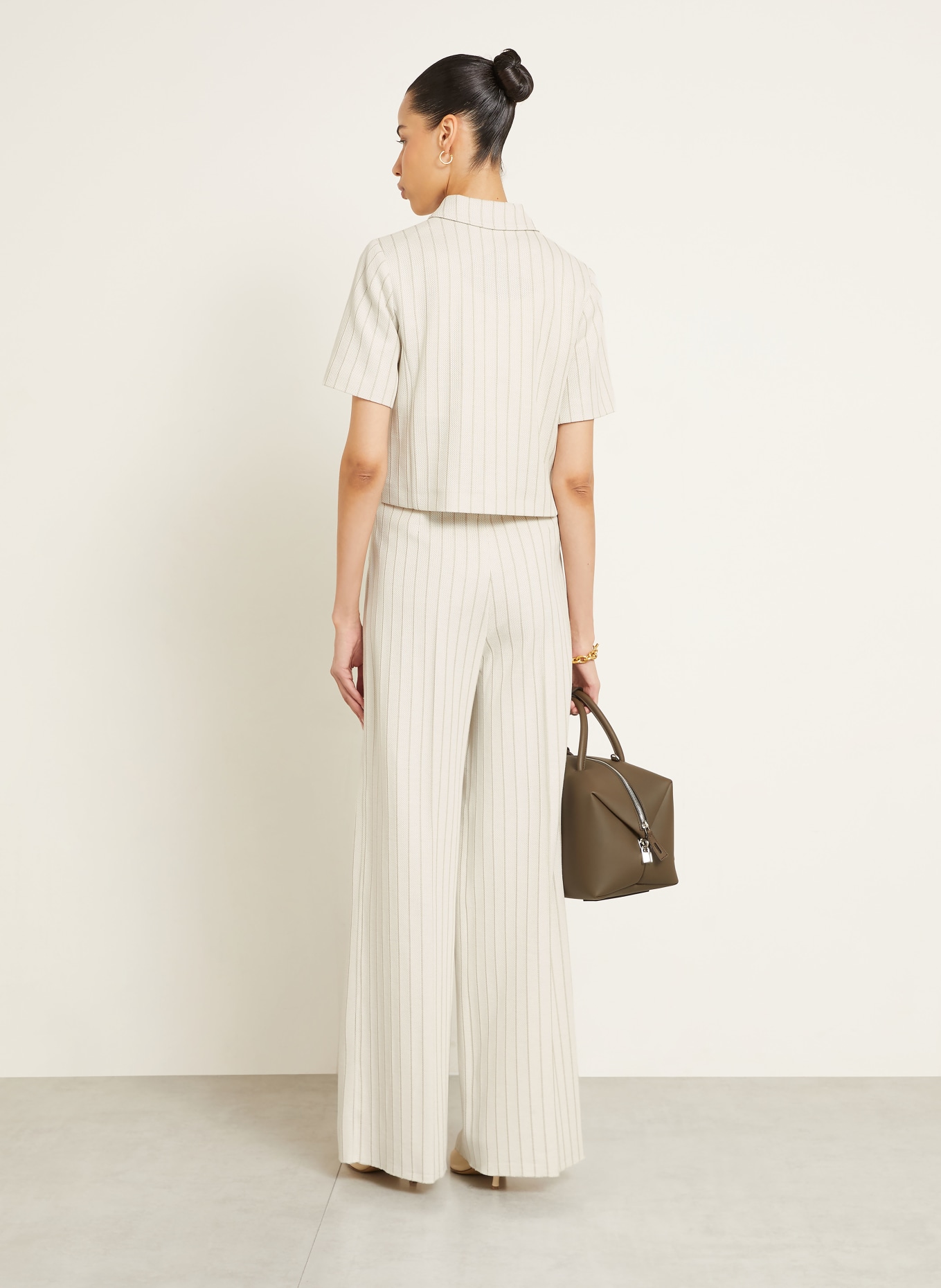 Max Mara Marlenehose OSSO: WEISS / TAUPE