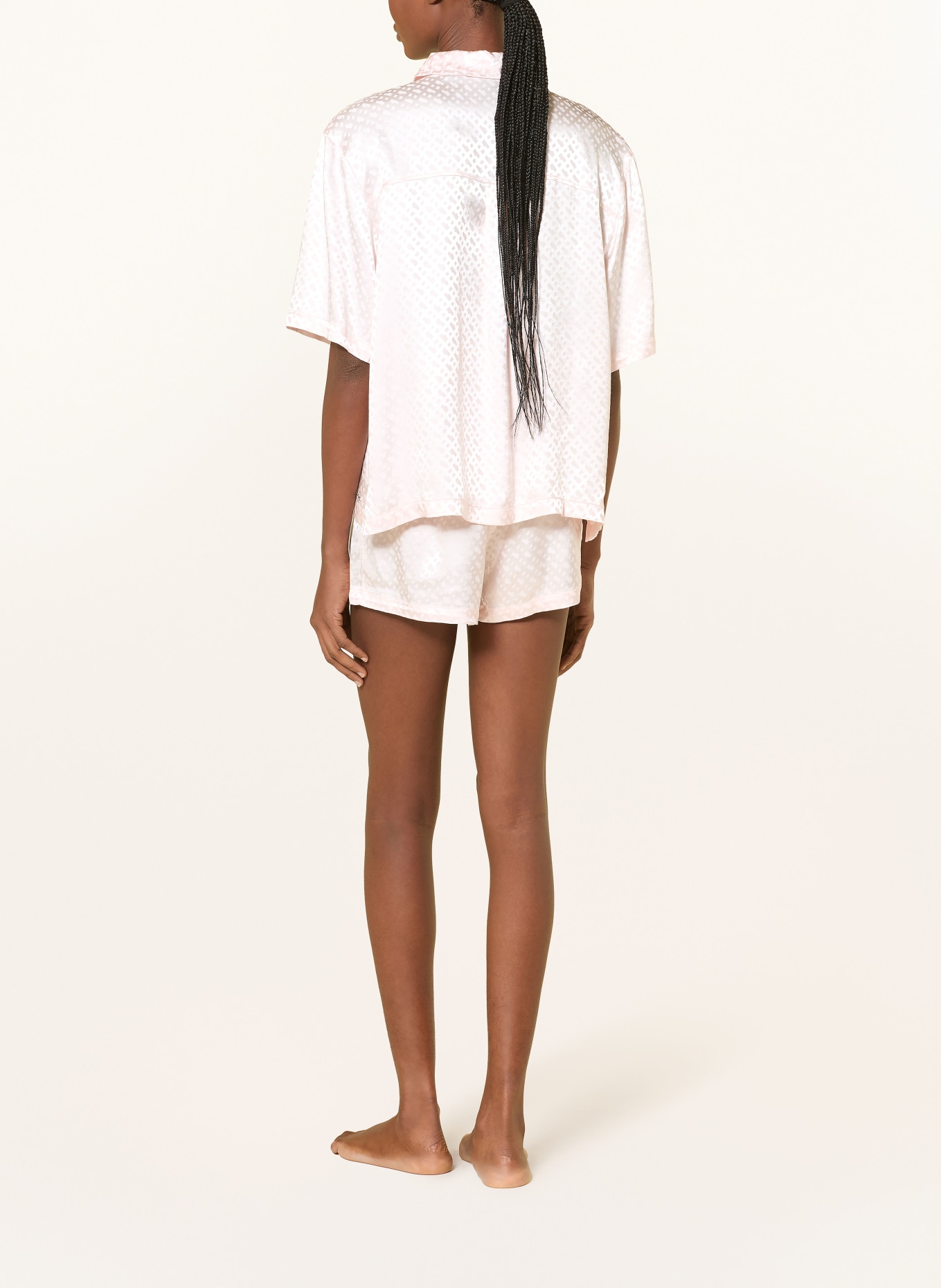 BOSS Spací šortky MONOGRAM: RŮŽOVÁ