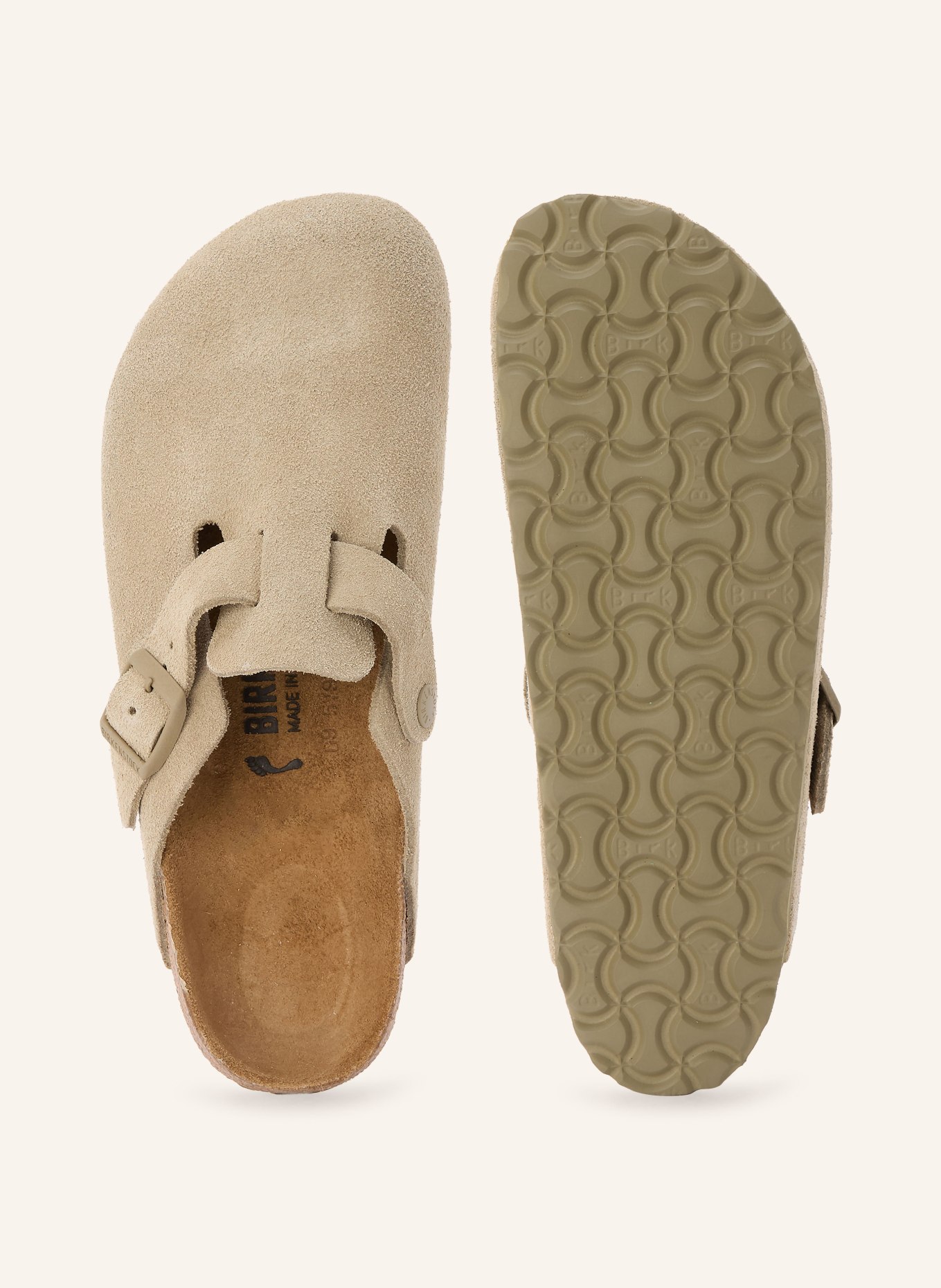 BIRKENSTOCK Pantoletten BOSTON: HELLGRÜN