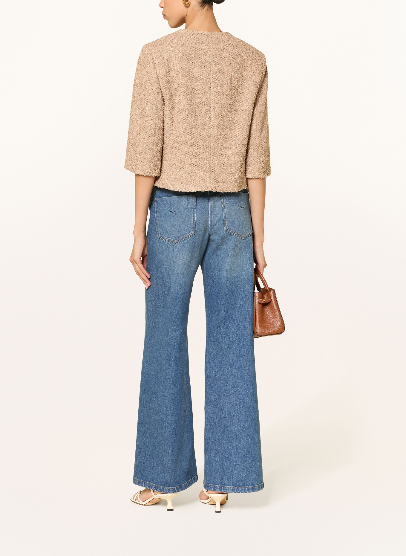 pamela henson Blazer bouclé PHILKA à manches 3/4: BEIGE