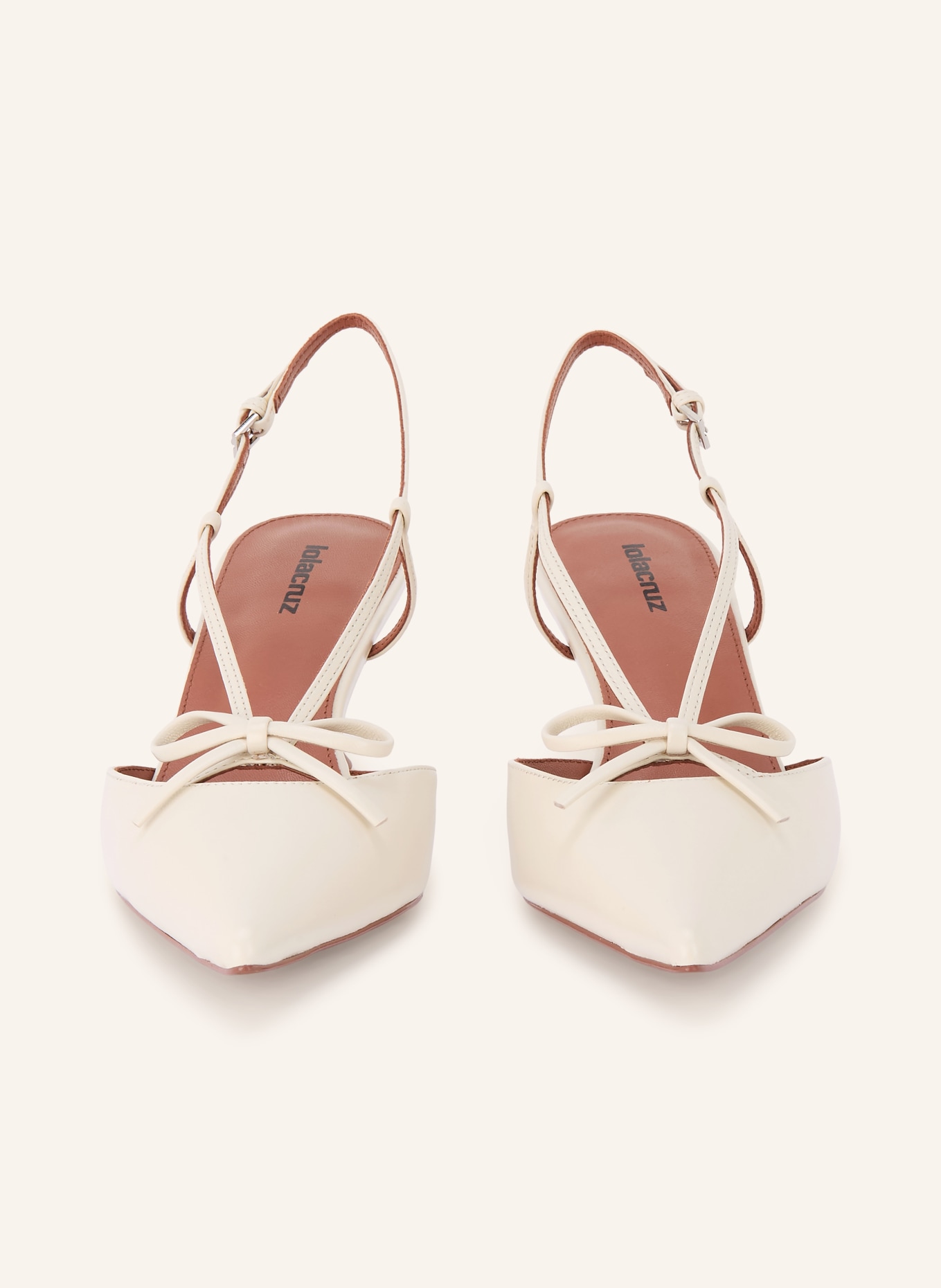 Lola Cruz Slingpumps AUDREY: CREME / BRAUN