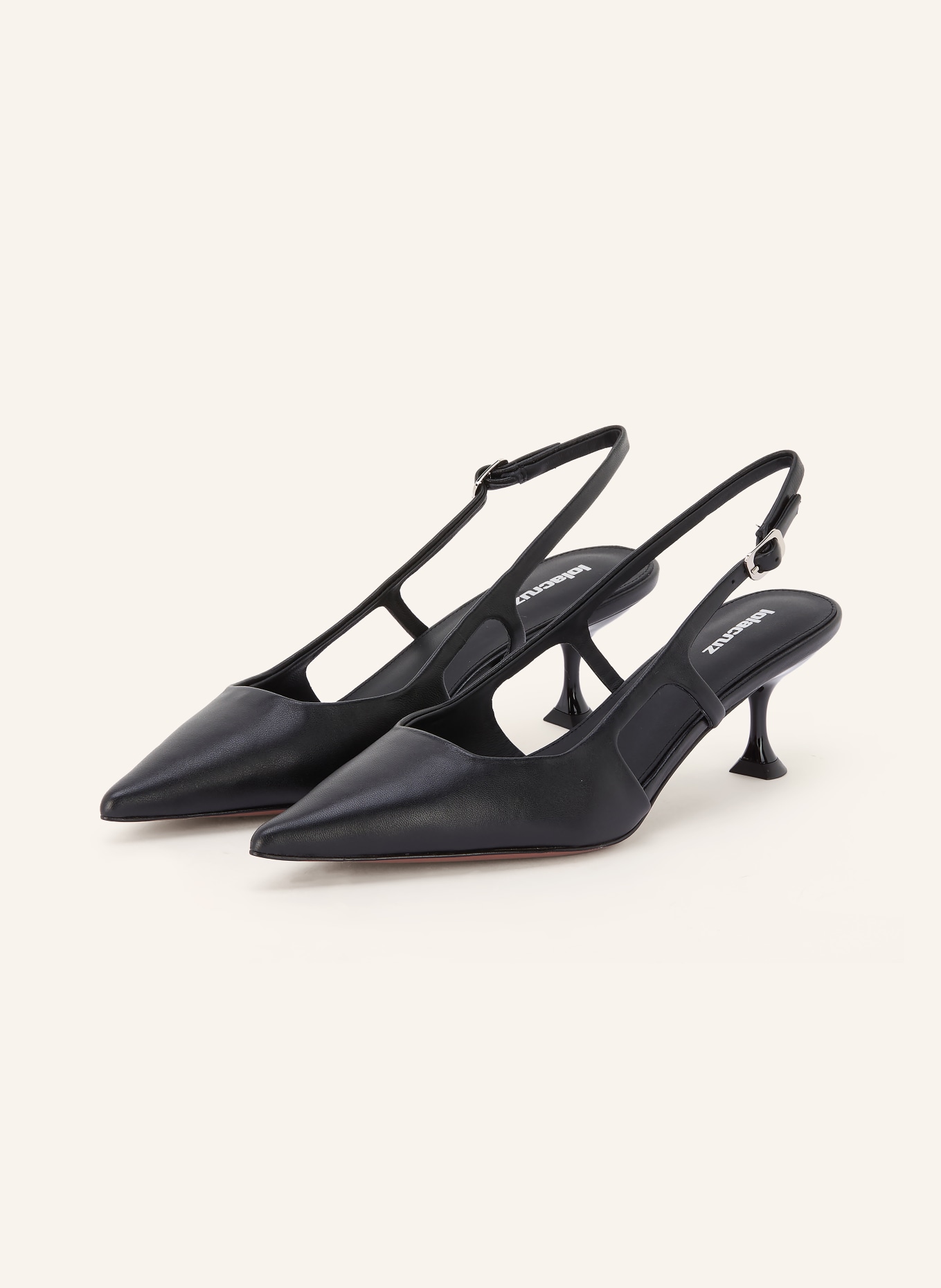 Lola Cruz Slingpumps RHINA: SCHWARZ