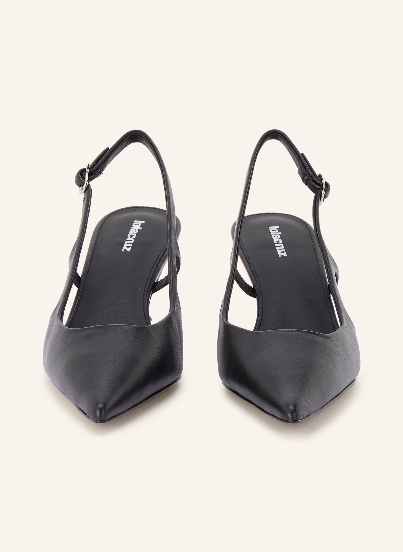 Lola Cruz Slingpumps RHINA: SCHWARZ