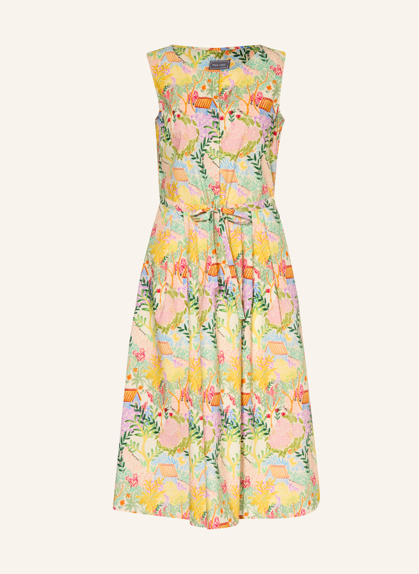 White Label dress: PINK / YELLOW / GREEN