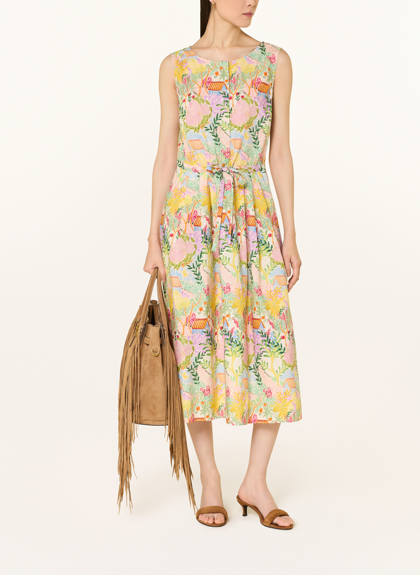 White Label dress: PINK / YELLOW / GREEN