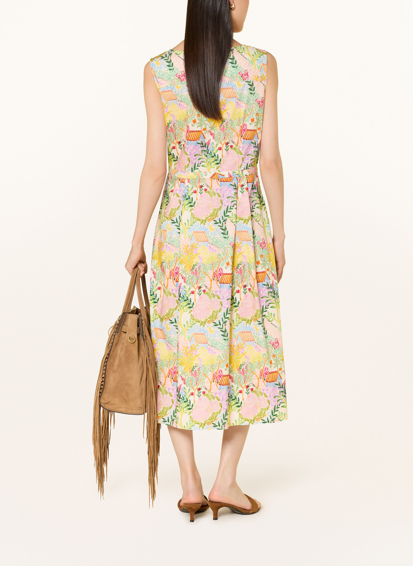 White Label dress: PINK / YELLOW / GREEN