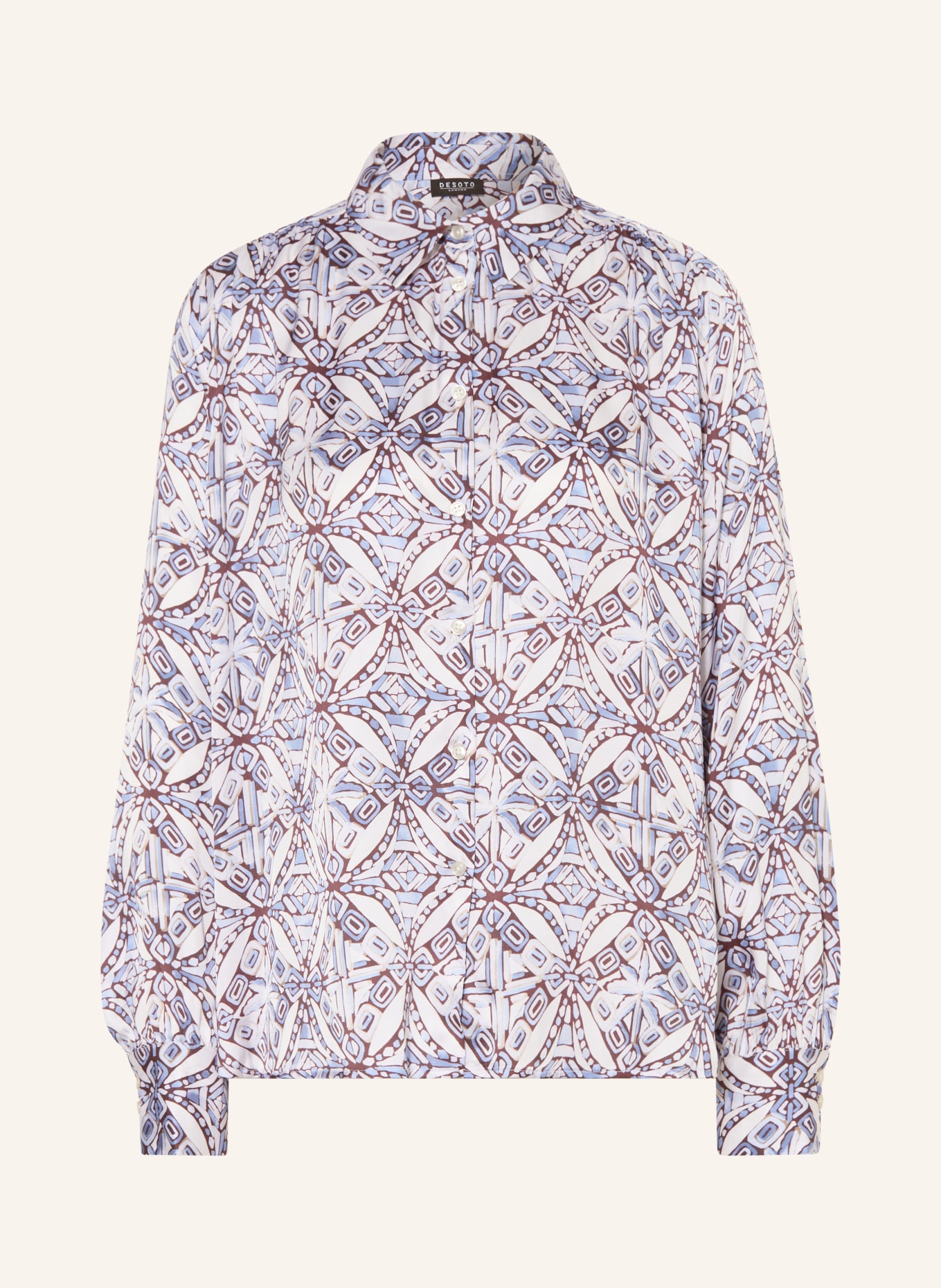 DESOTO Hemdbluse LENA: WEISS / BLAU