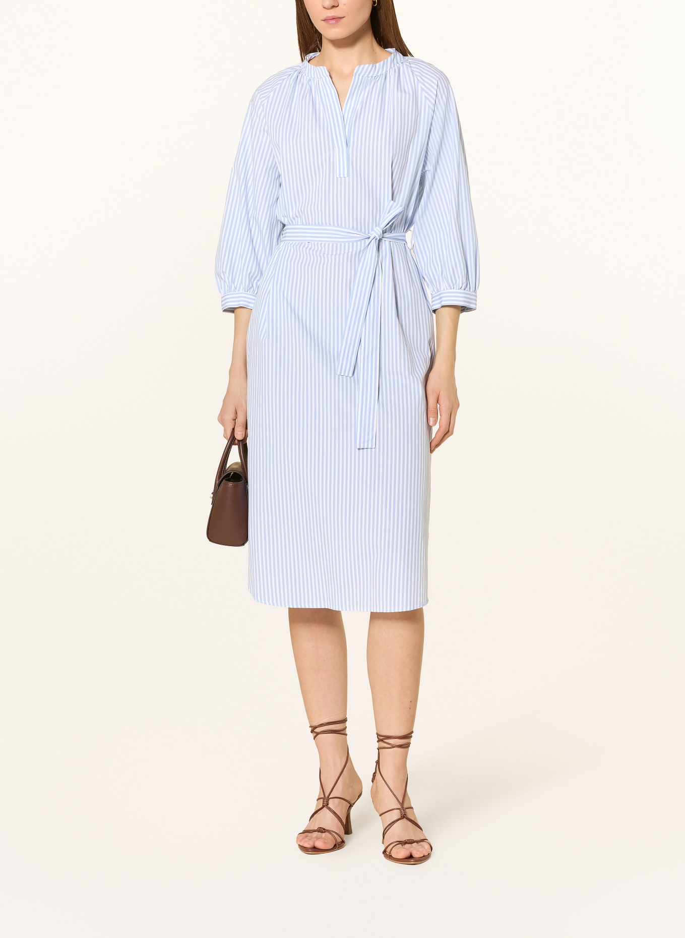 DESOTO Šaty NIKI s 3/4 rukávem: BÍLÁ / MODRÁ