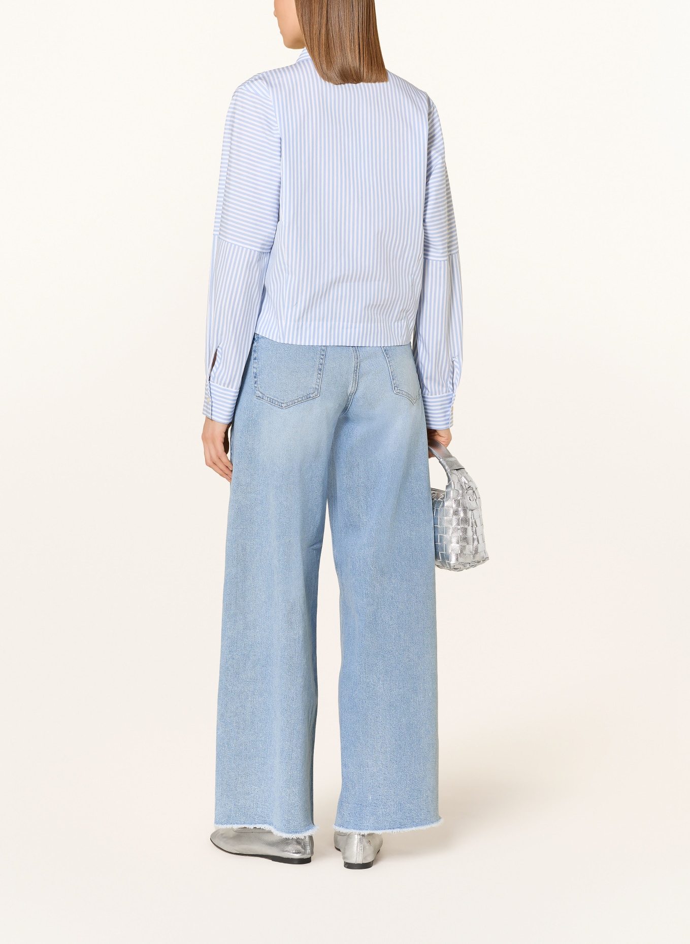 DESOTO Košile FRIEDA: BÍLÁ / TMAVĚ MODRÁ