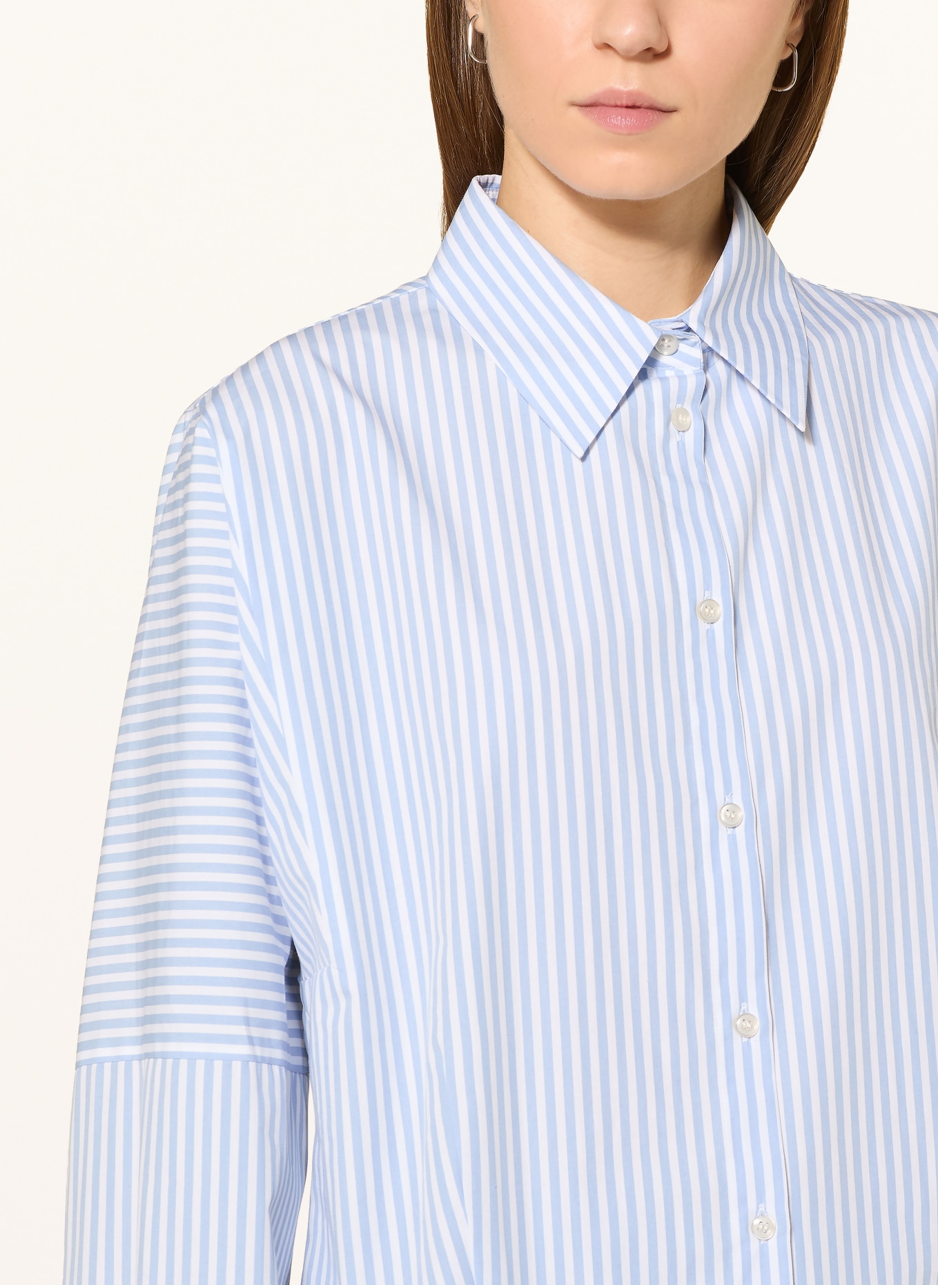 DESOTO Košile FRIEDA: BÍLÁ / TMAVĚ MODRÁ