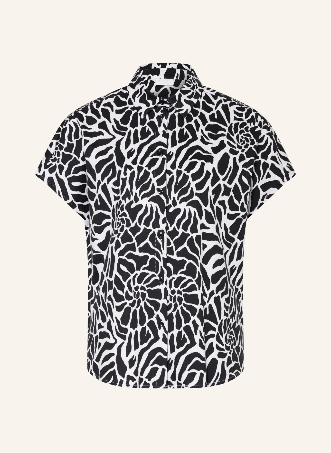 DESOTO Hemdbluse FLORINE: SCHWARZ / WEISS