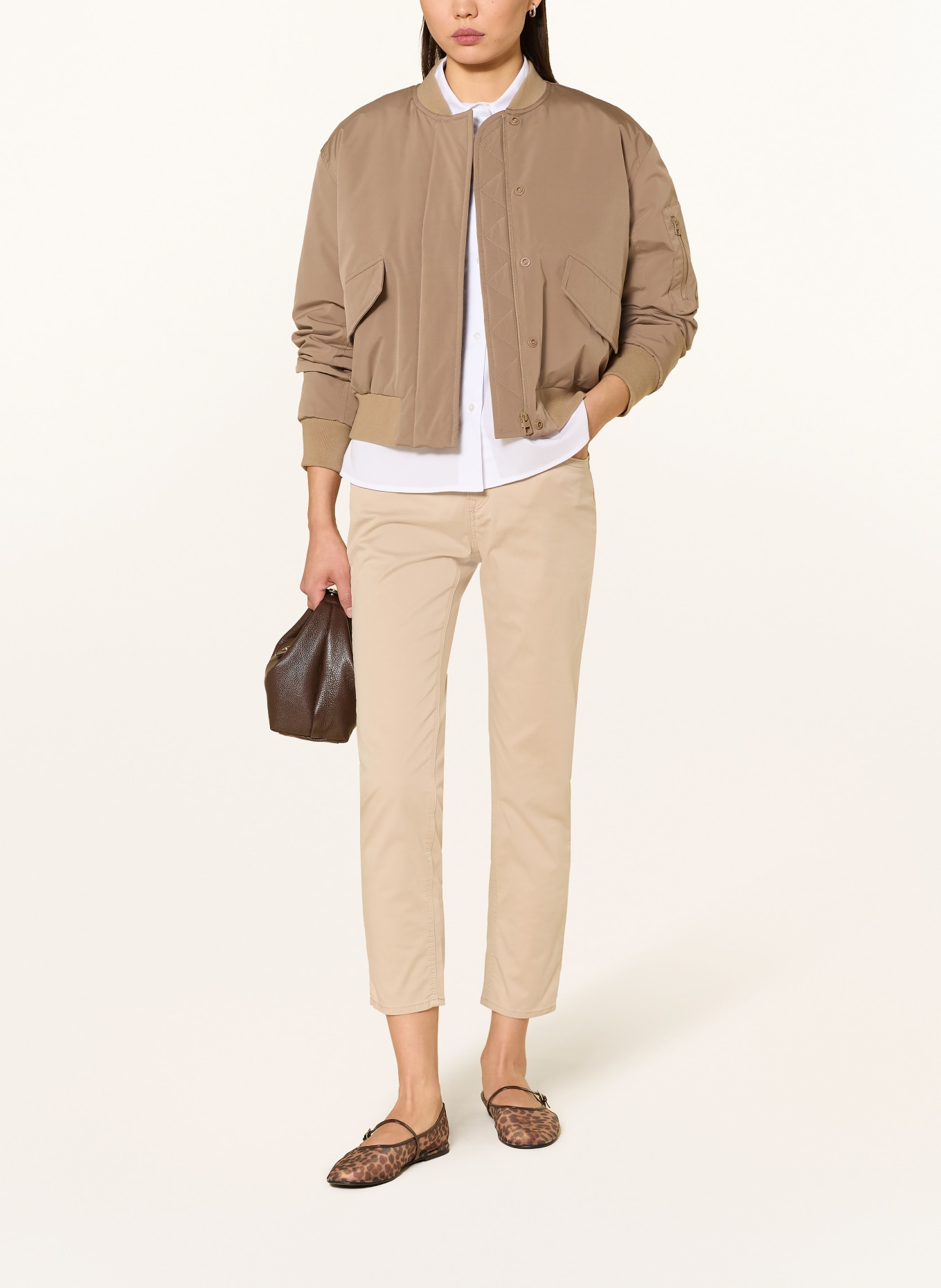 BRAX Krótkie dżinsy MARY: BEŻOWY