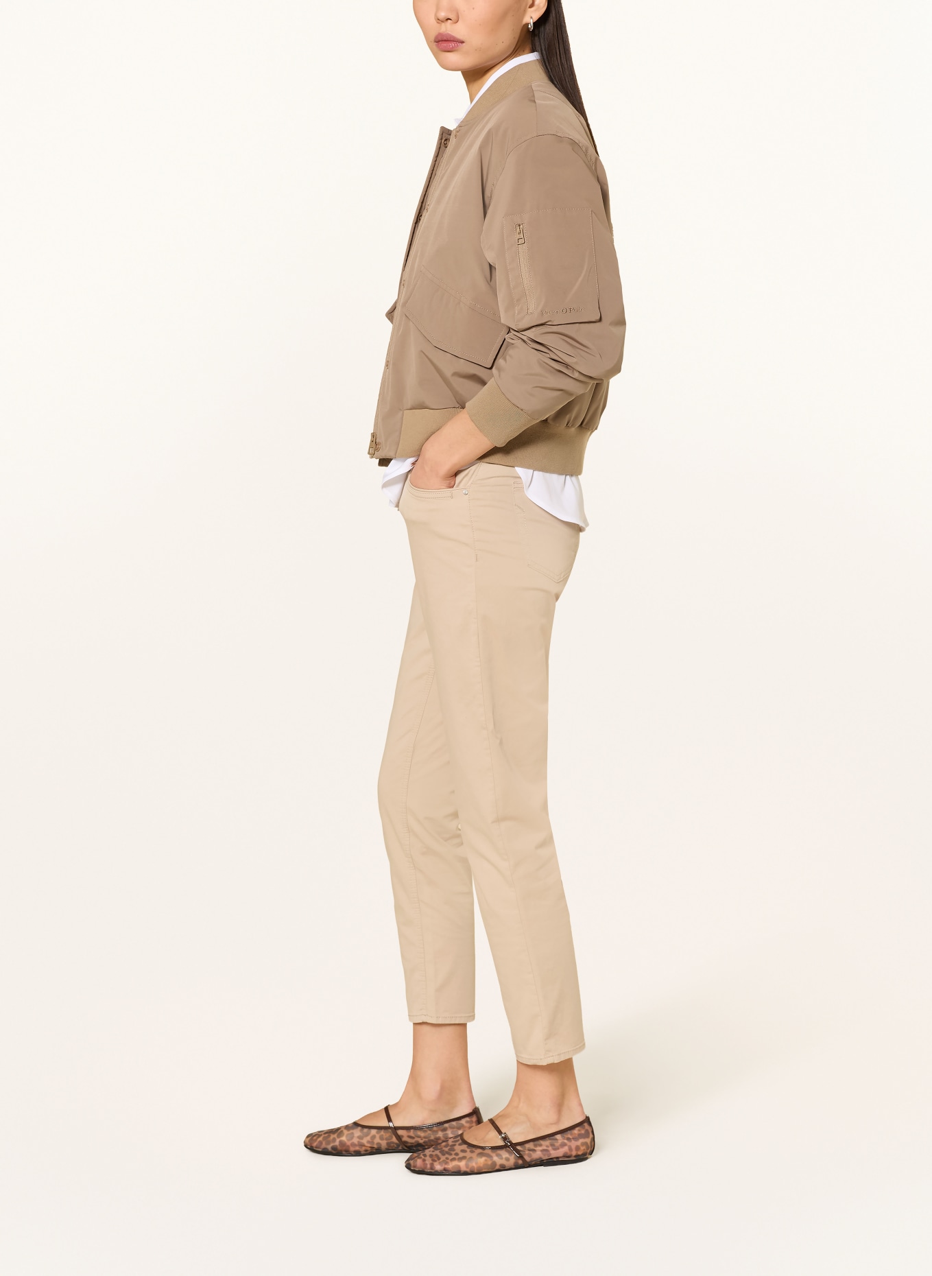 BRAX Krótkie dżinsy MARY: BEŻOWY