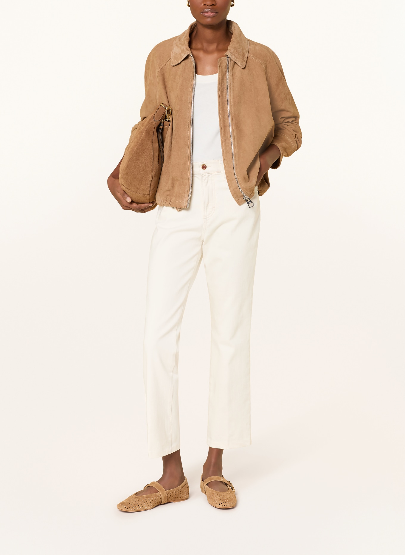 BRAX Jean droit MAY: 95 soft ecru