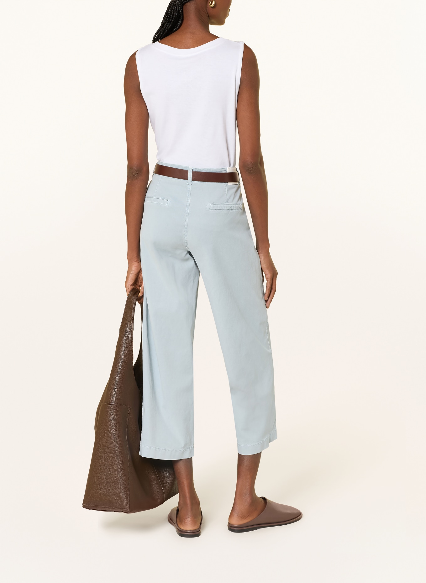 BRAX MAINE S culottes: LIGHT BLUE