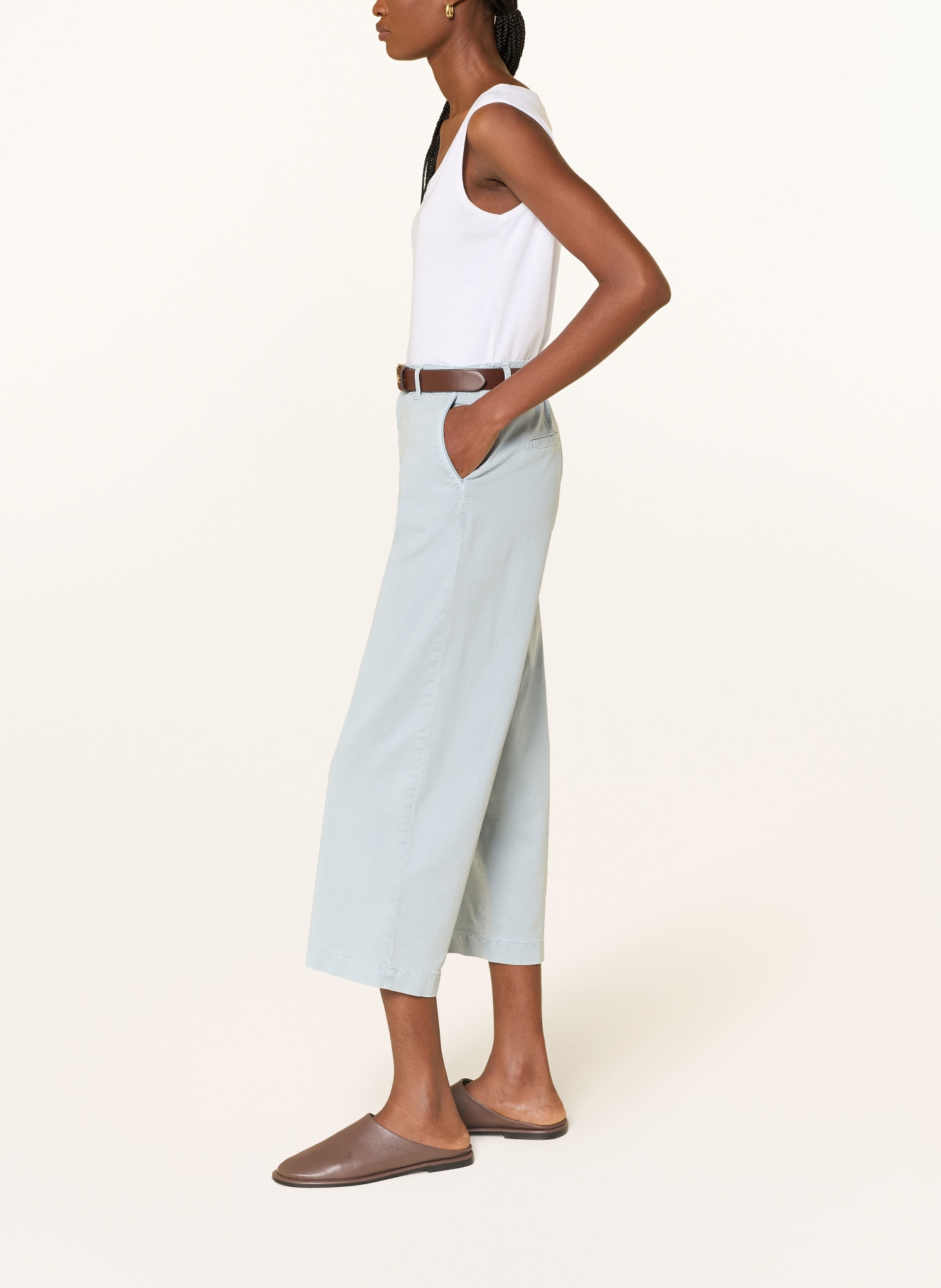 BRAX MAINE S culottes: LIGHT BLUE