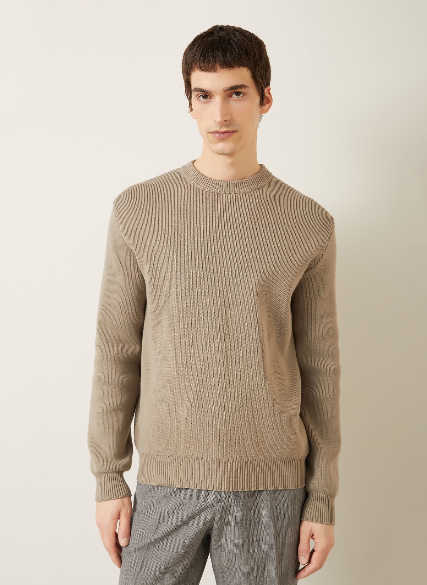 GOLDEN GOOSE Sweter JOURNEY: SZAROBRĄZOWY