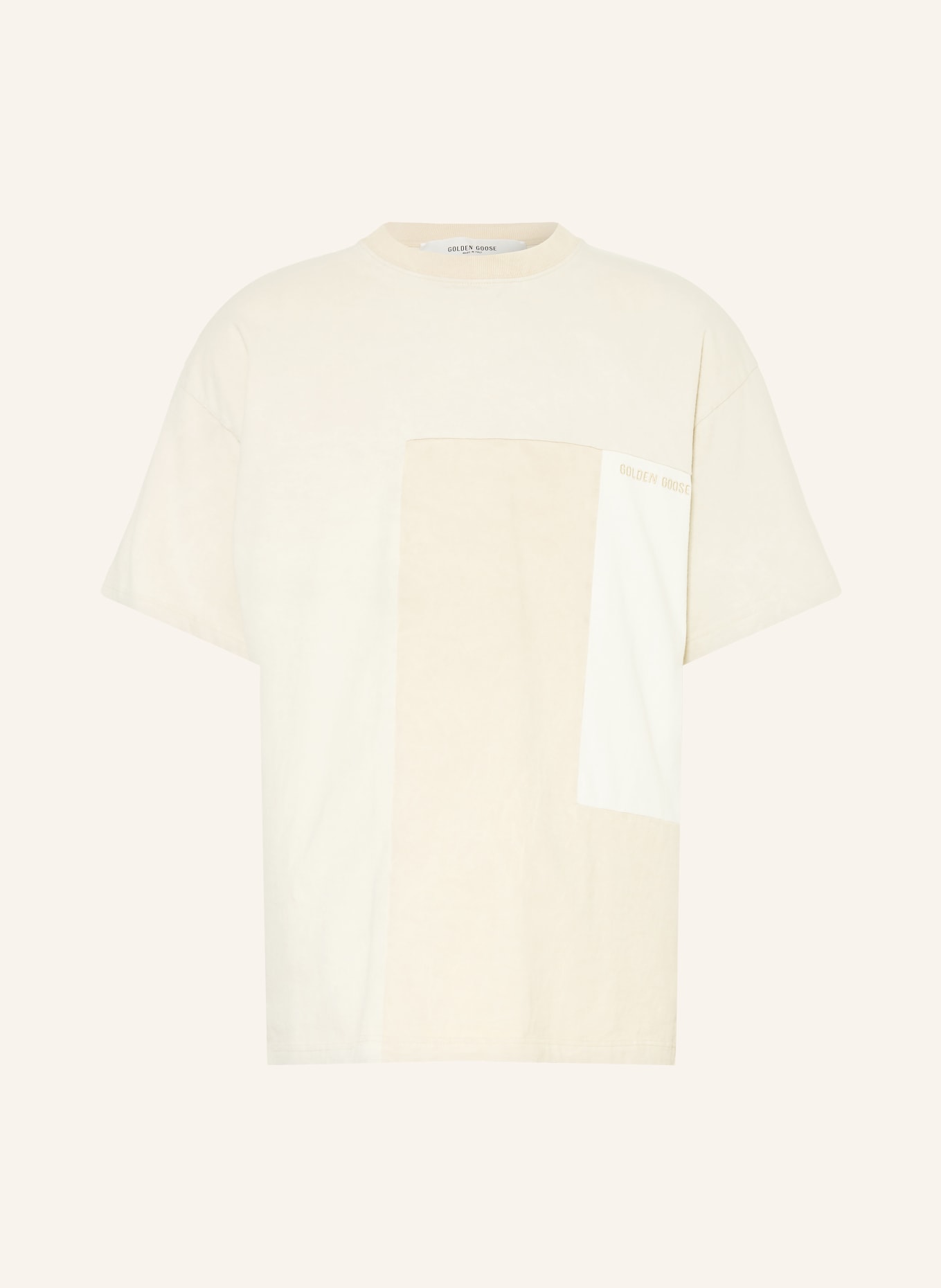 GOLDEN GOOSE T-Shirt JOURNEY: ECRU / BEIGE