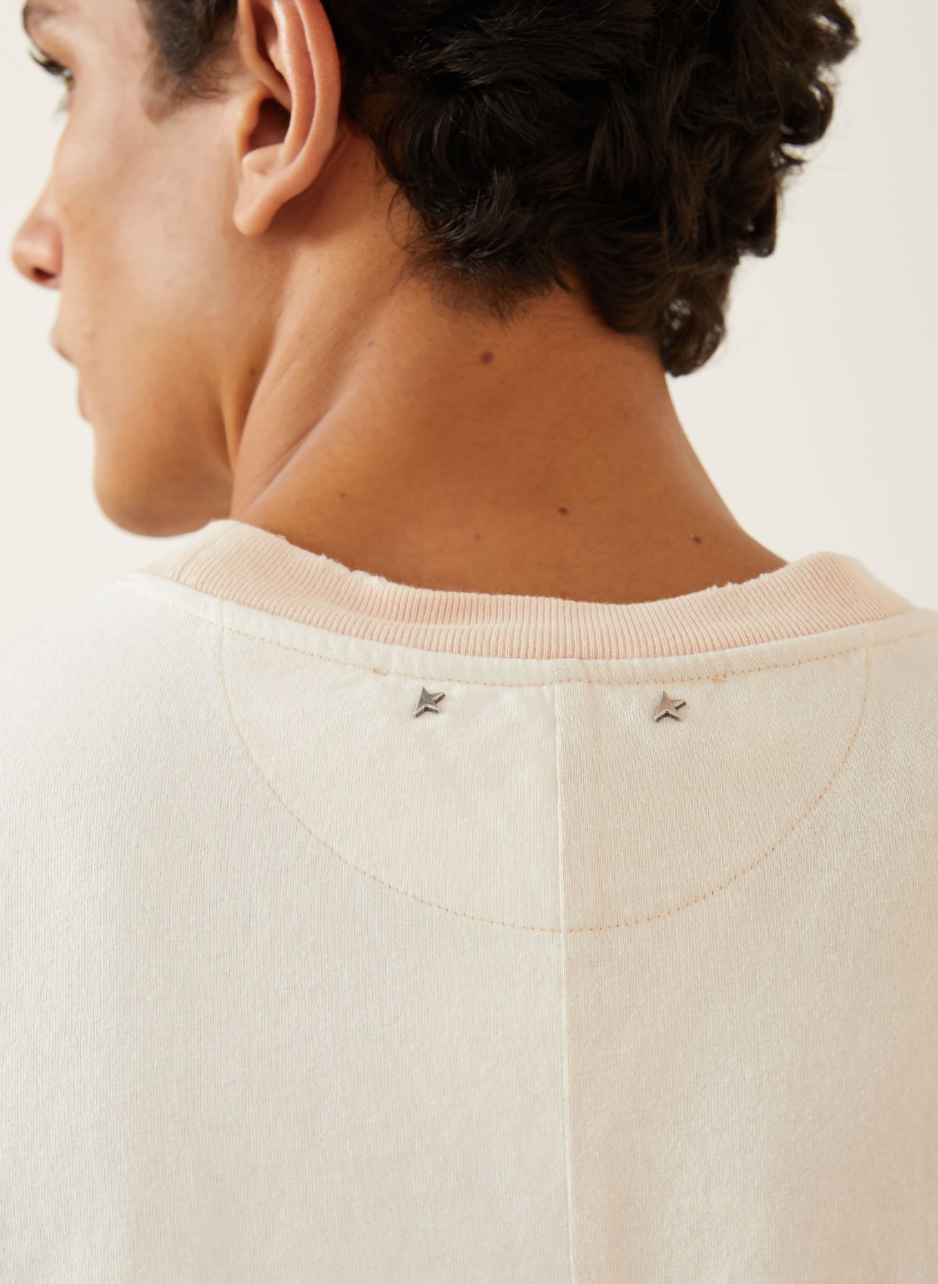 GOLDEN GOOSE T-Shirt JOURNEY: ECRU / BEIGE