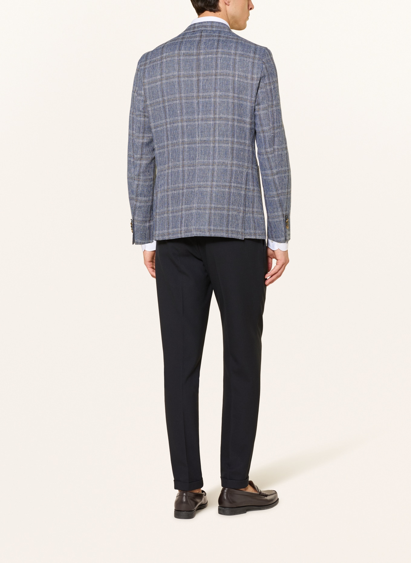 DIGEL Sakko EDWARD Modern Fit: BLAU / BRAUN