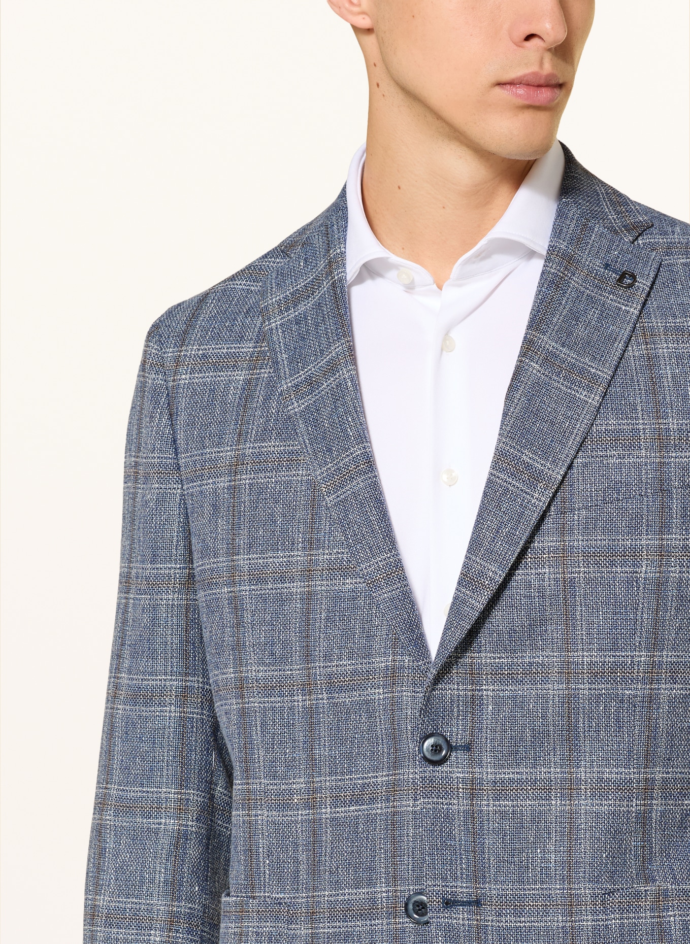 DIGEL Sakko EDWARD Modern Fit: BLAU / BRAUN