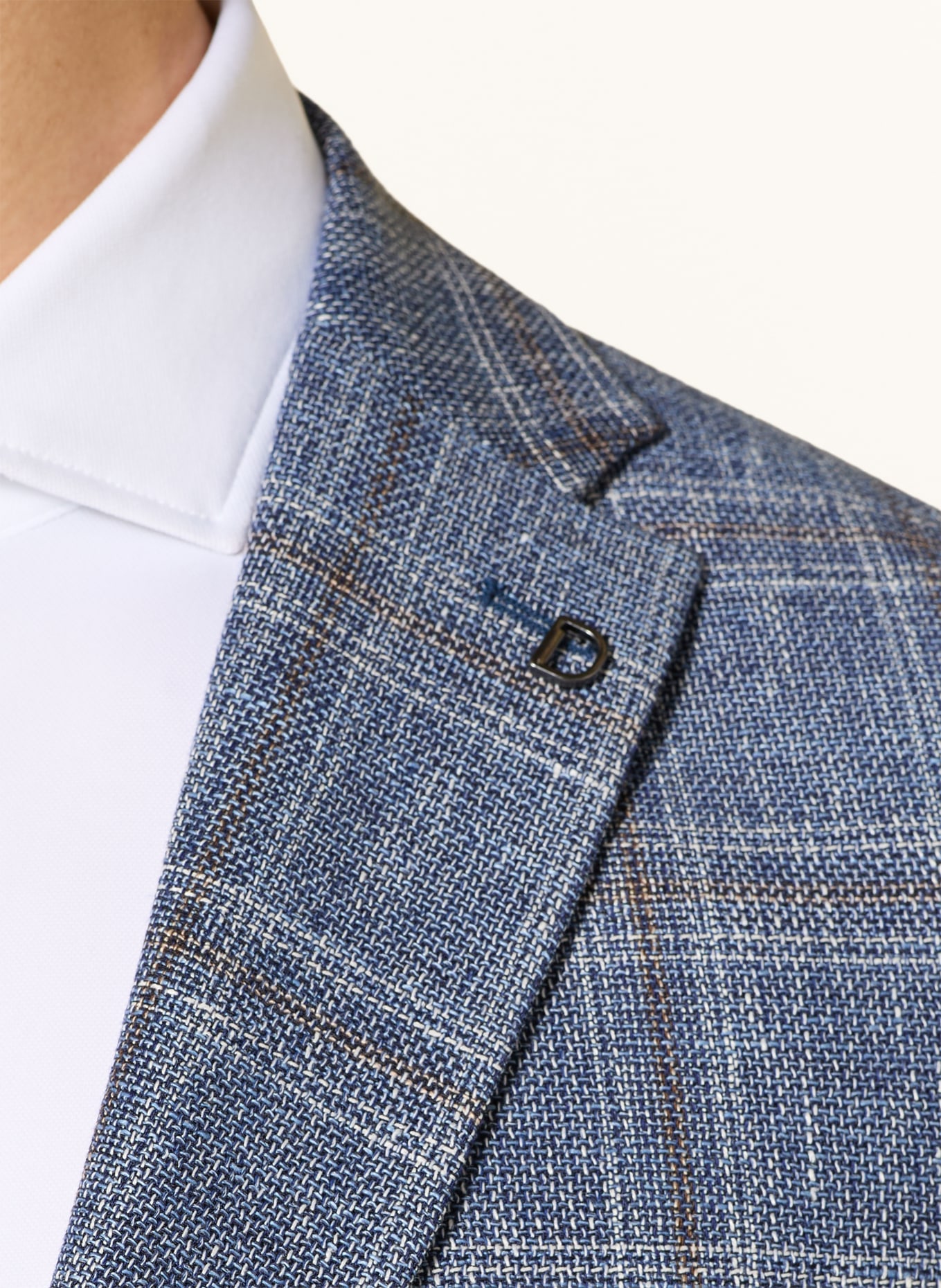 DIGEL Sakko EDWARD Modern Fit: BLAU / BRAUN