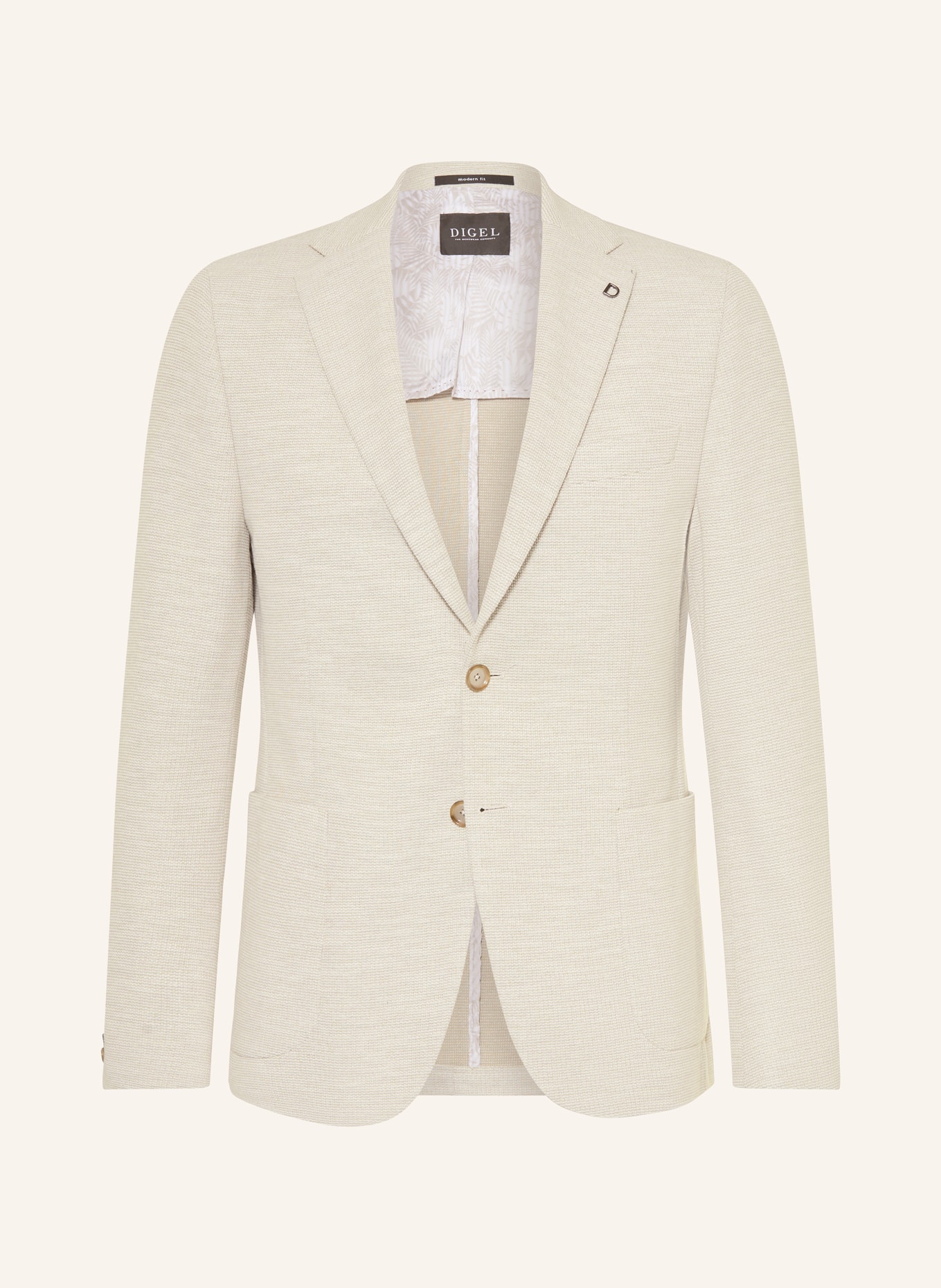 DIGEL Marynarka EDWARD-ST Modern Fit: BEŻOWY