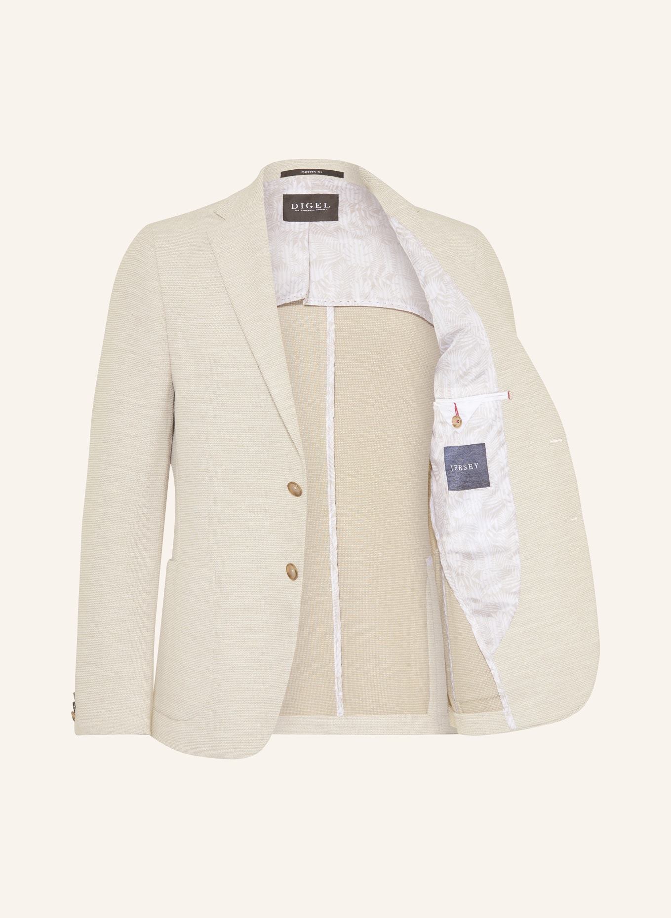 DIGEL Marynarka EDWARD-ST Modern Fit: BEŻOWY