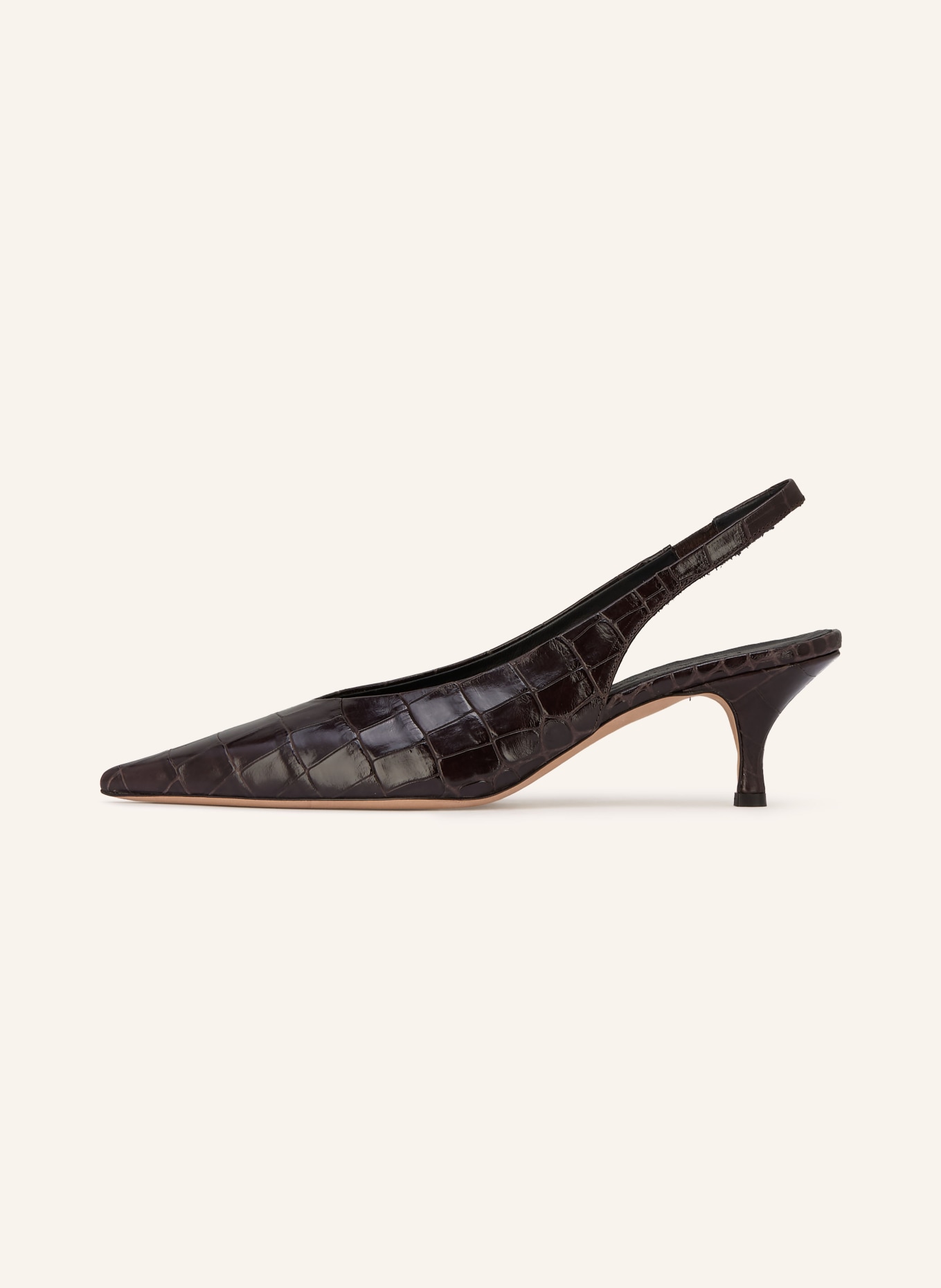 THEA MIKA Sling pumps VLADAXX: DARK BROWN