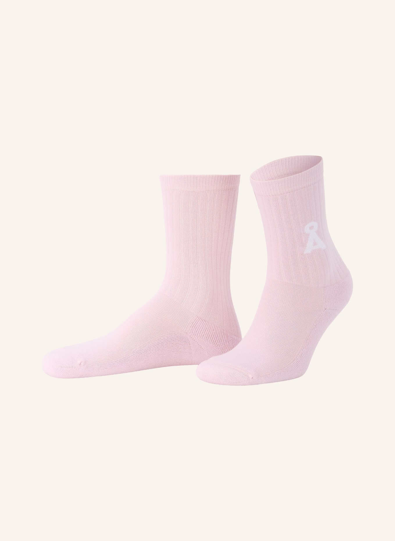 ARMEDANGELS Socken SAAMUS BOLD: HELLROSA / WEISS
