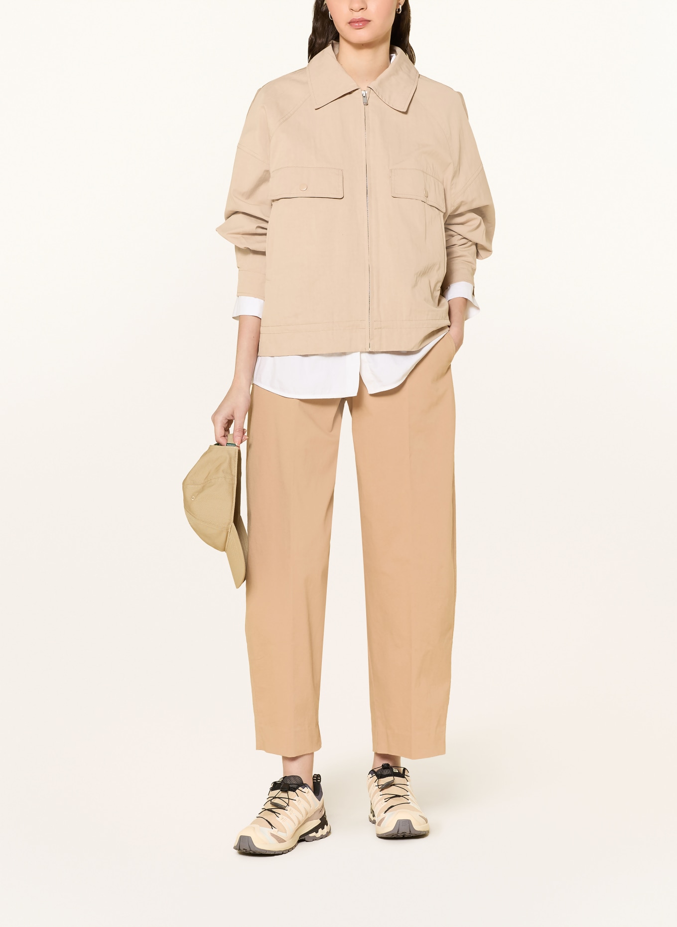 ARMEDANGELS Spodnie BARREL: CAMELOWY