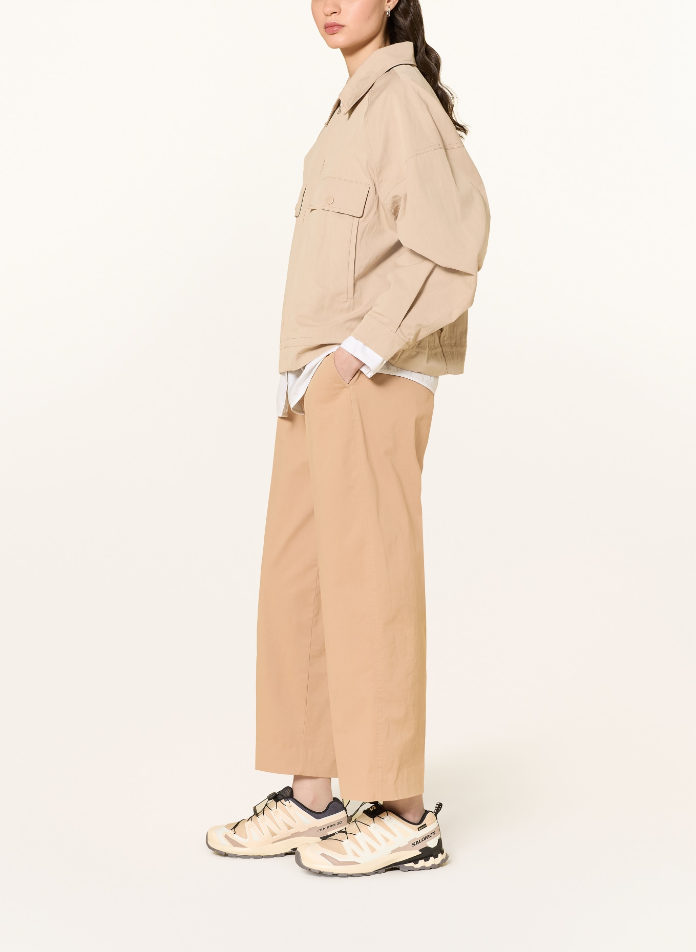 ARMEDANGELS Spodnie BARREL: CAMELOWY