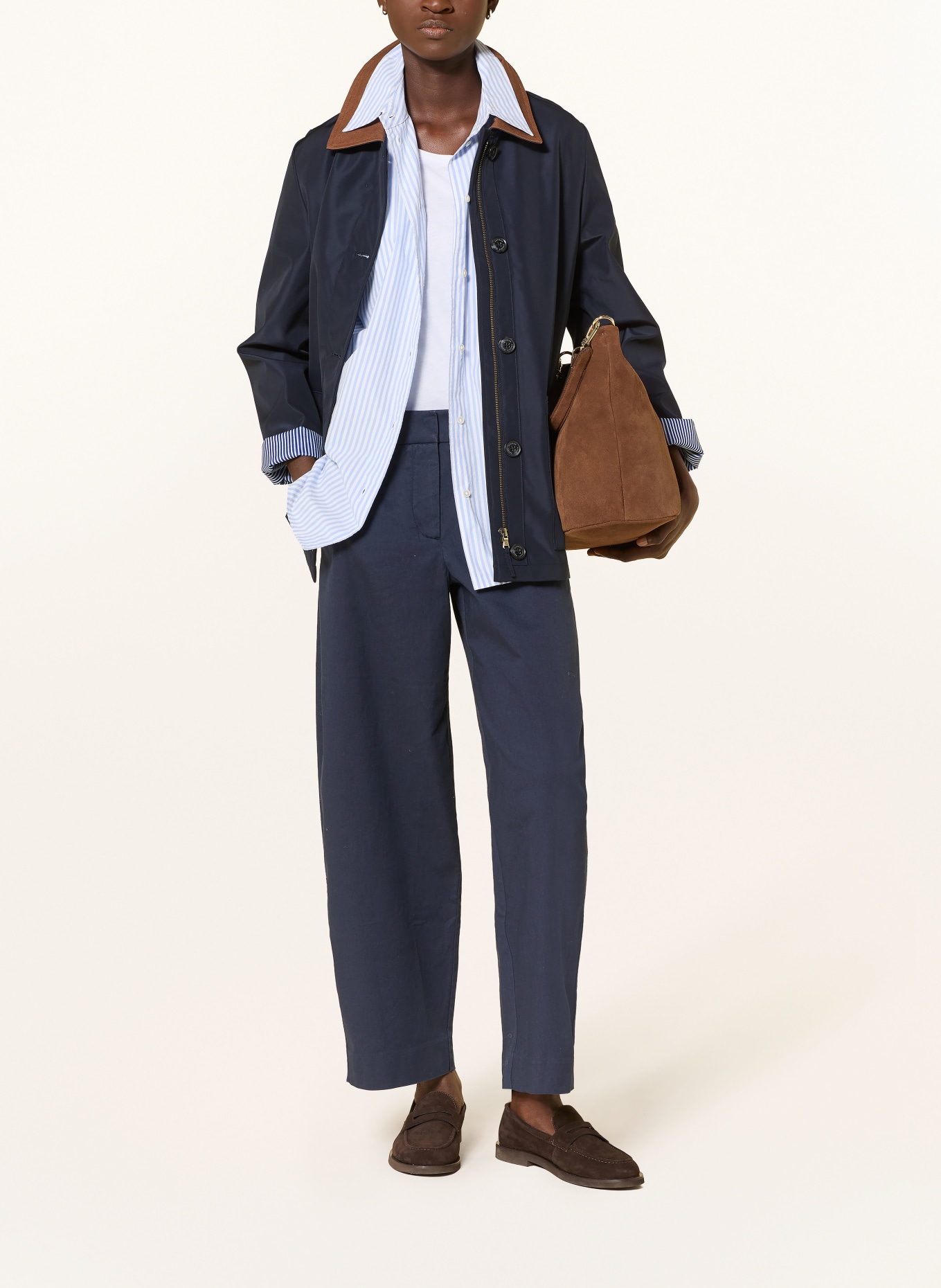 ARMEDANGELS Broek BARREL: DONKERBLAUW