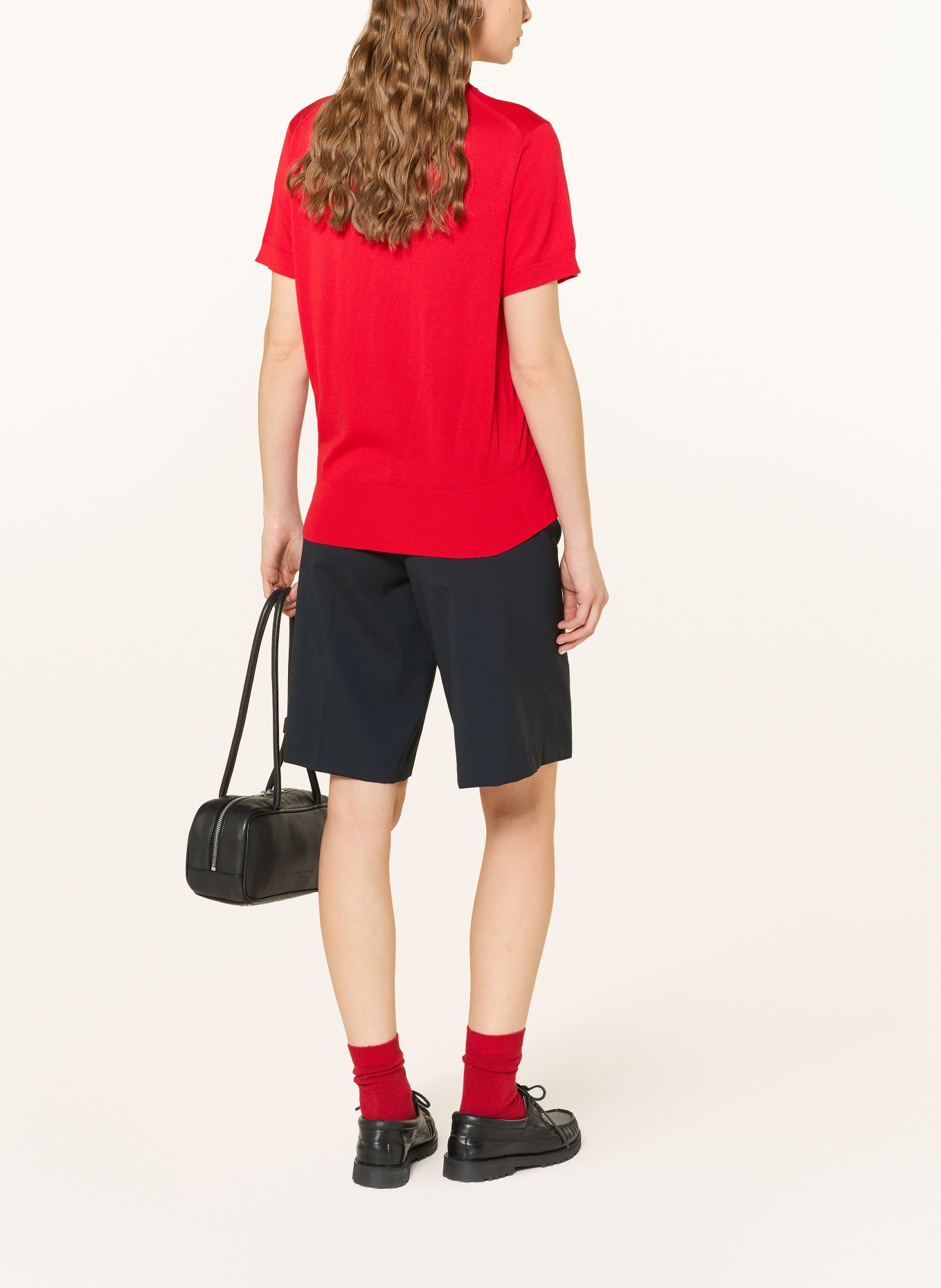 ARMEDANGELS pletené tričko: ČERVENÁ