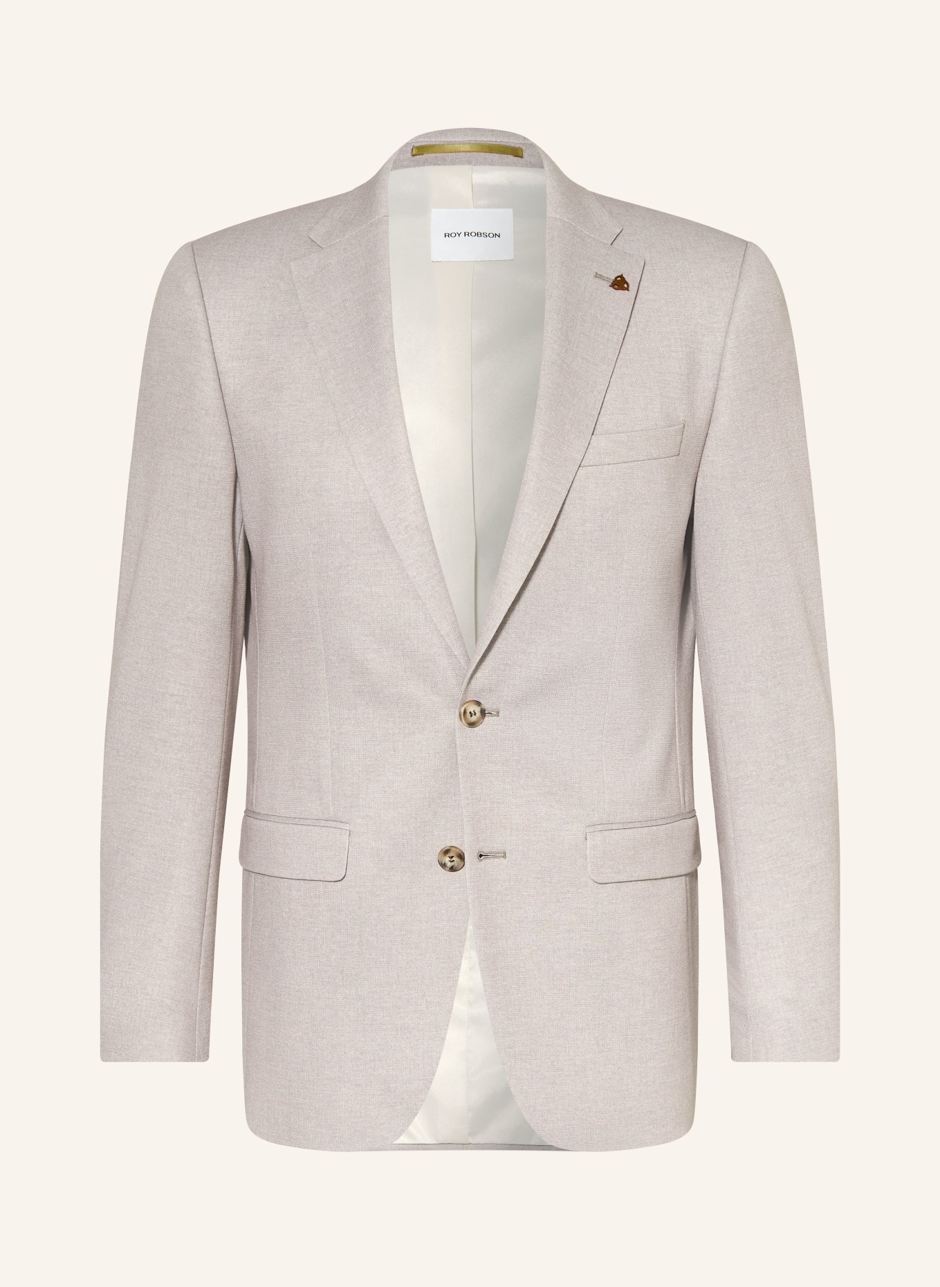 ROY ROBSON Slim fit suit jacket: A220 BROWN