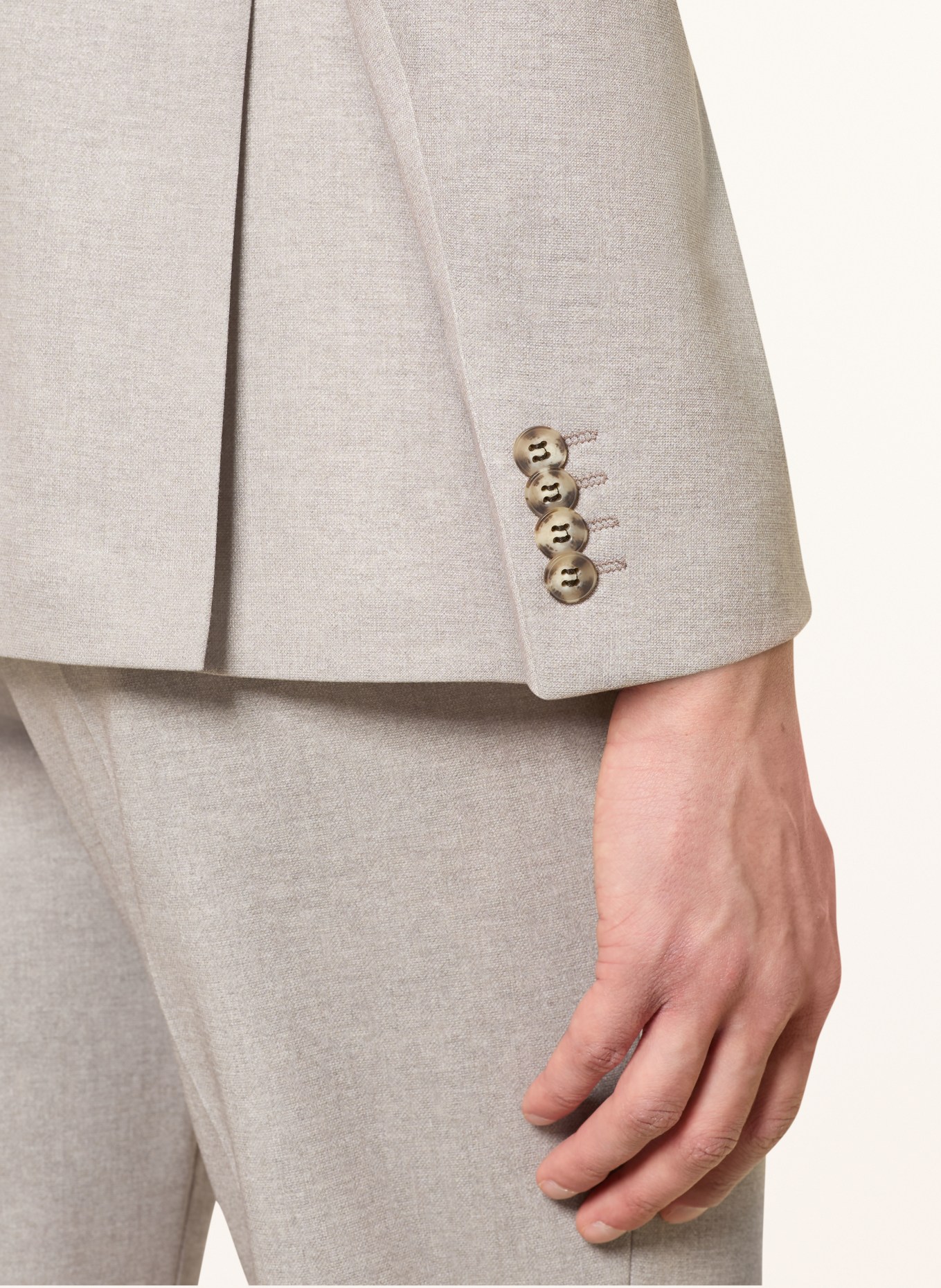 ROY ROBSON Slim fit suit jacket: A220 BROWN