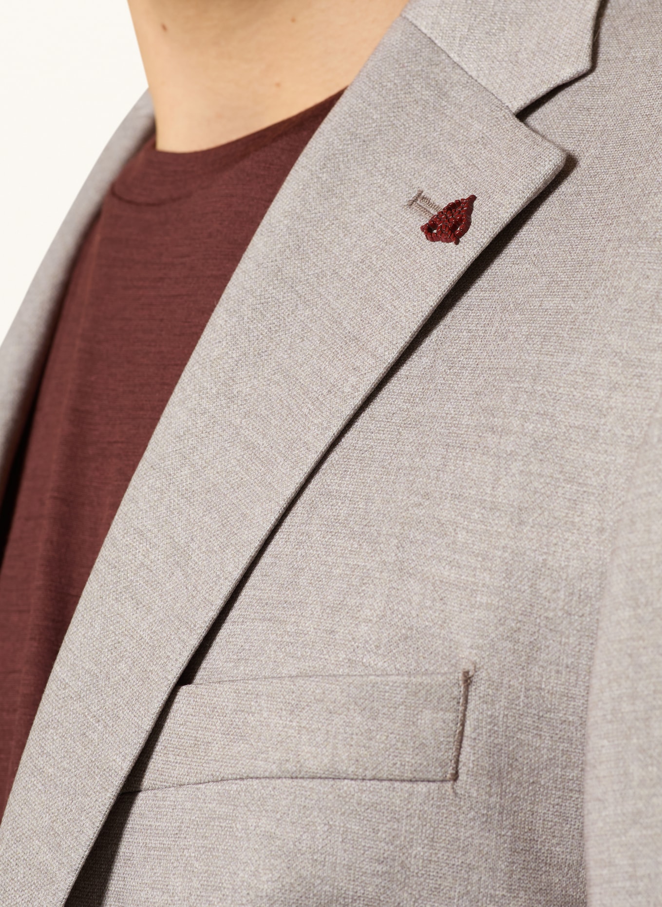 ROY ROBSON Slim fit suit jacket: A220 BROWN