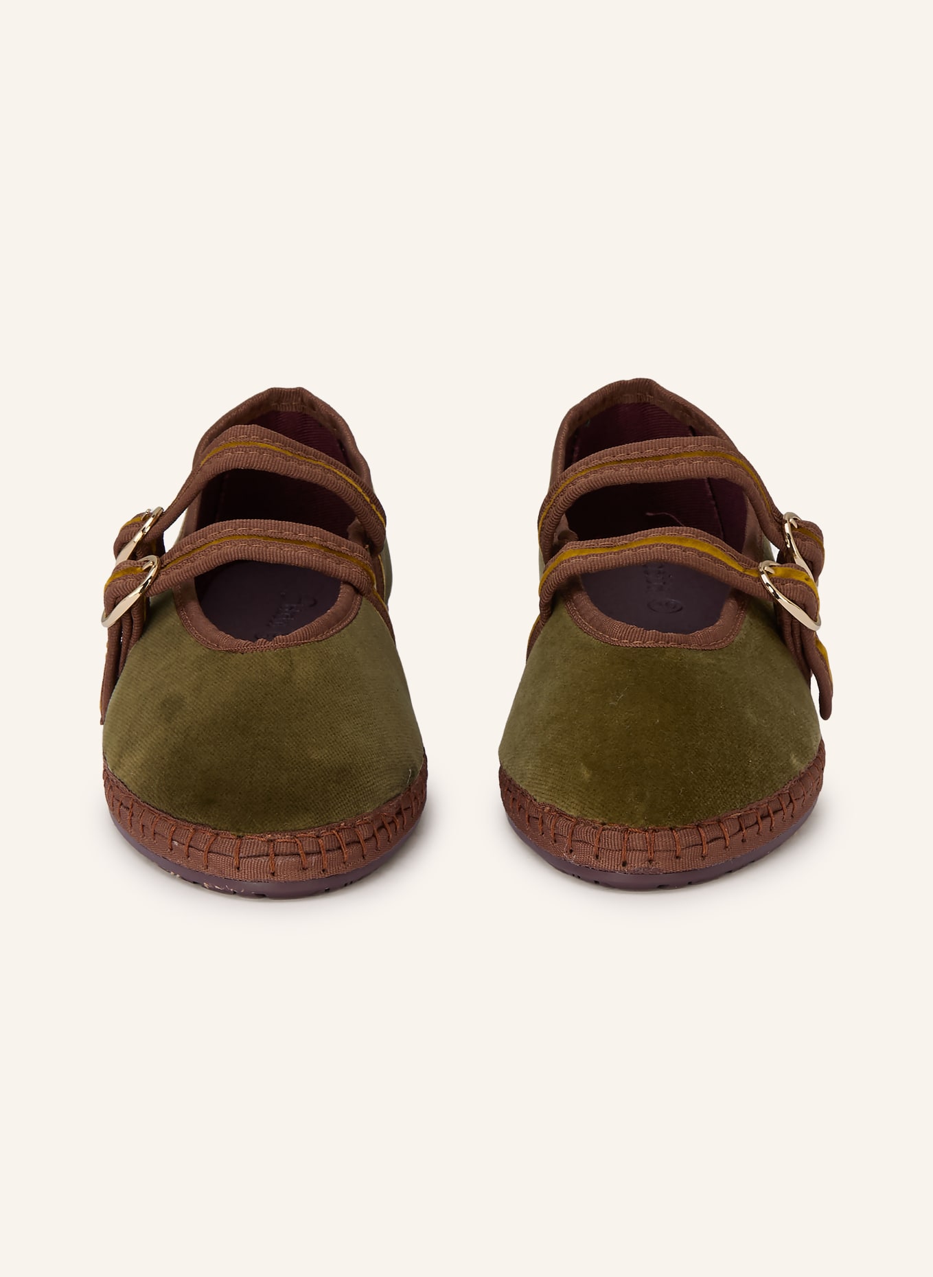 FLABELUS Baleríny Mary Jane CLAIRE: KHAKI